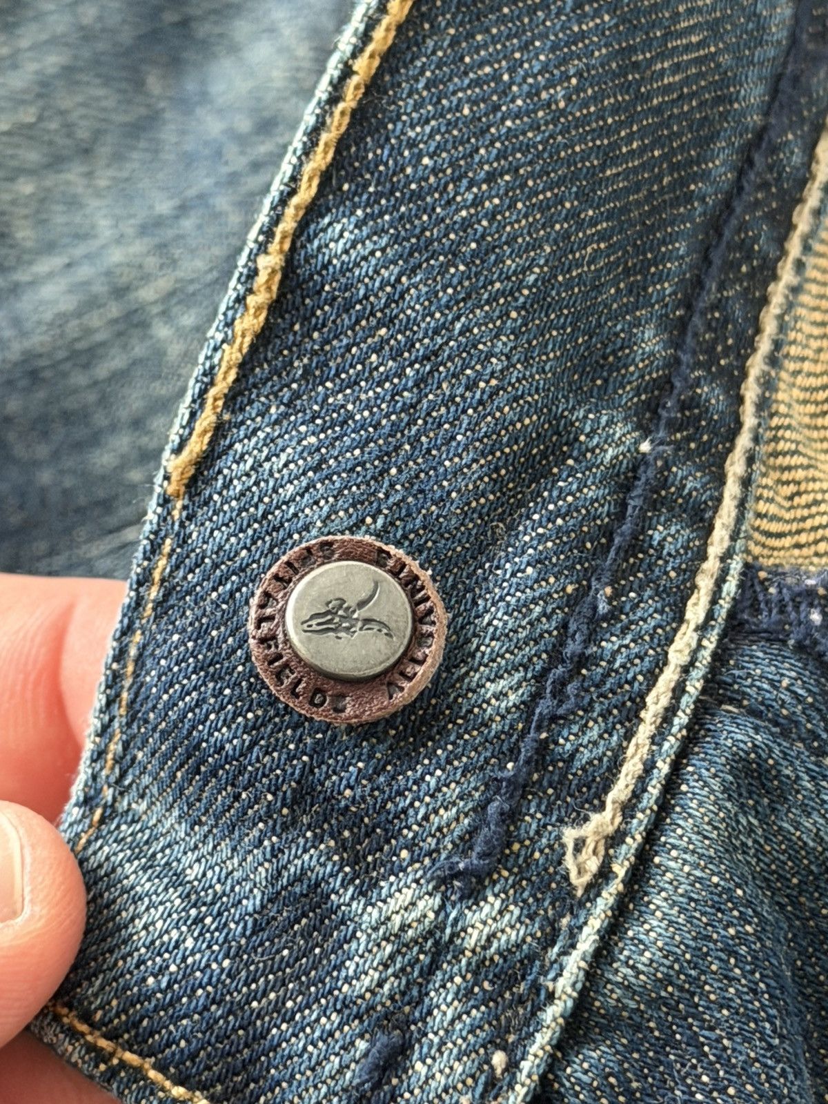 Allsaints Allsaints Spitalfields Japan Denim Opium Swag Y2K Shorts Size US 31 - 14 Thumbnail