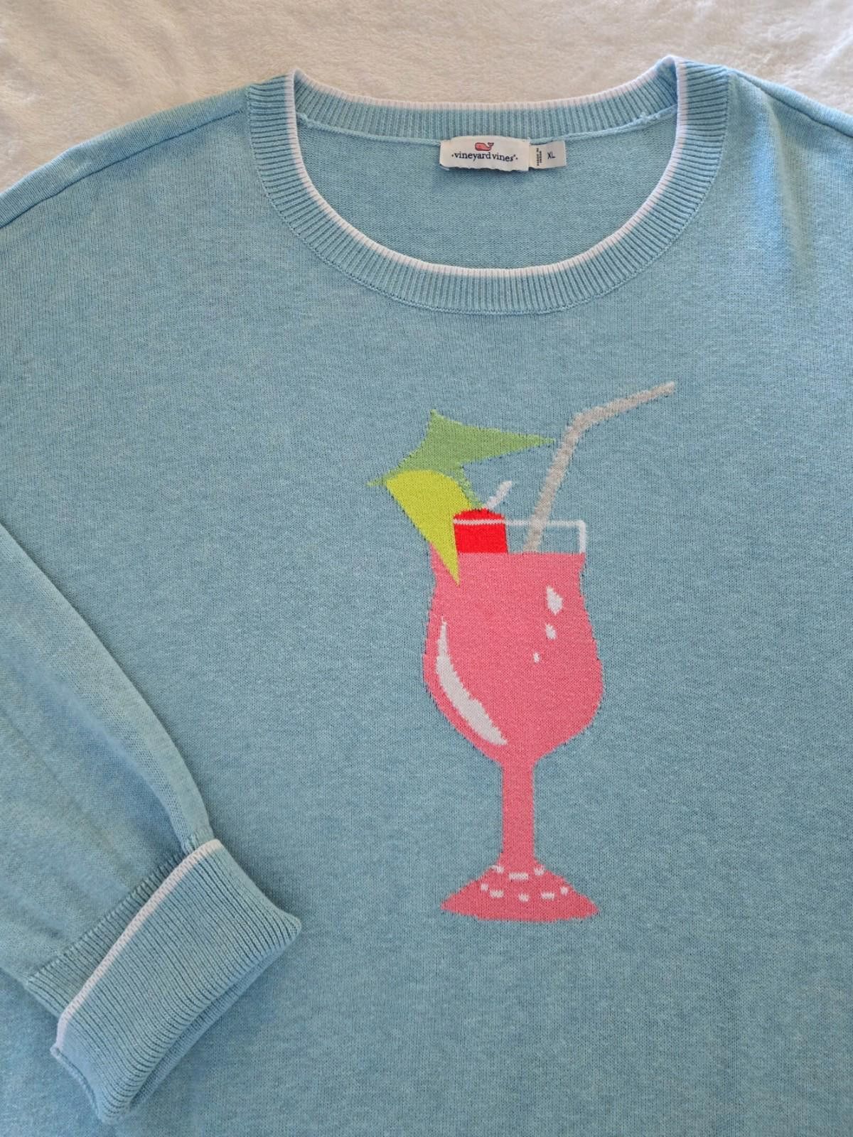 Vineyard Vines Vineyard Vines Cocktail Sweater Size XL Womens Blue Soft Size XL / US 12-14 / IT 48-50 - 5 Thumbnail