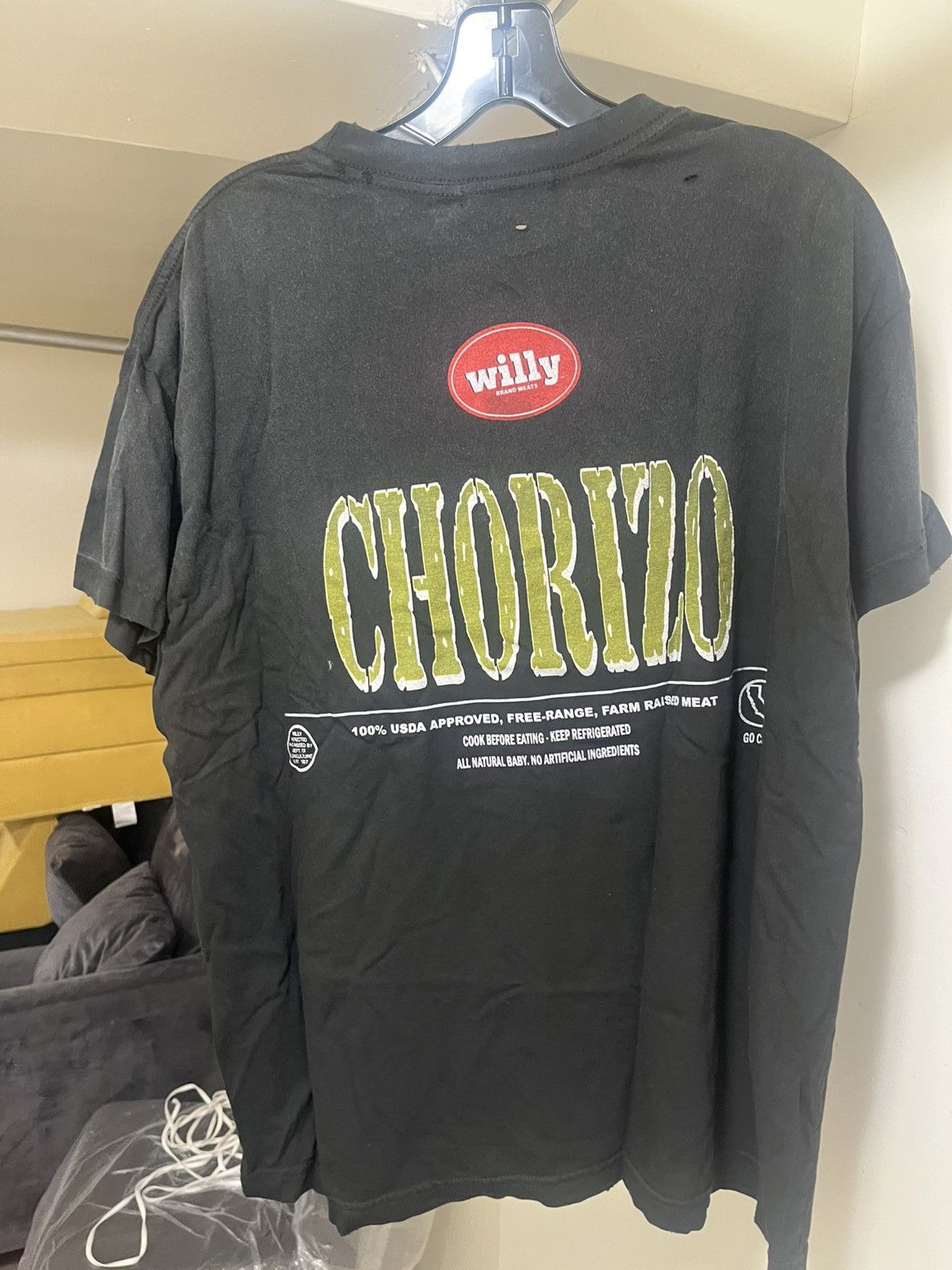 Willy Chavarria Willy Chavarria Chorizo Destroyed Easy Tee Sz M Size US M / EU 48-50 / 2 - 5 Thumbnail