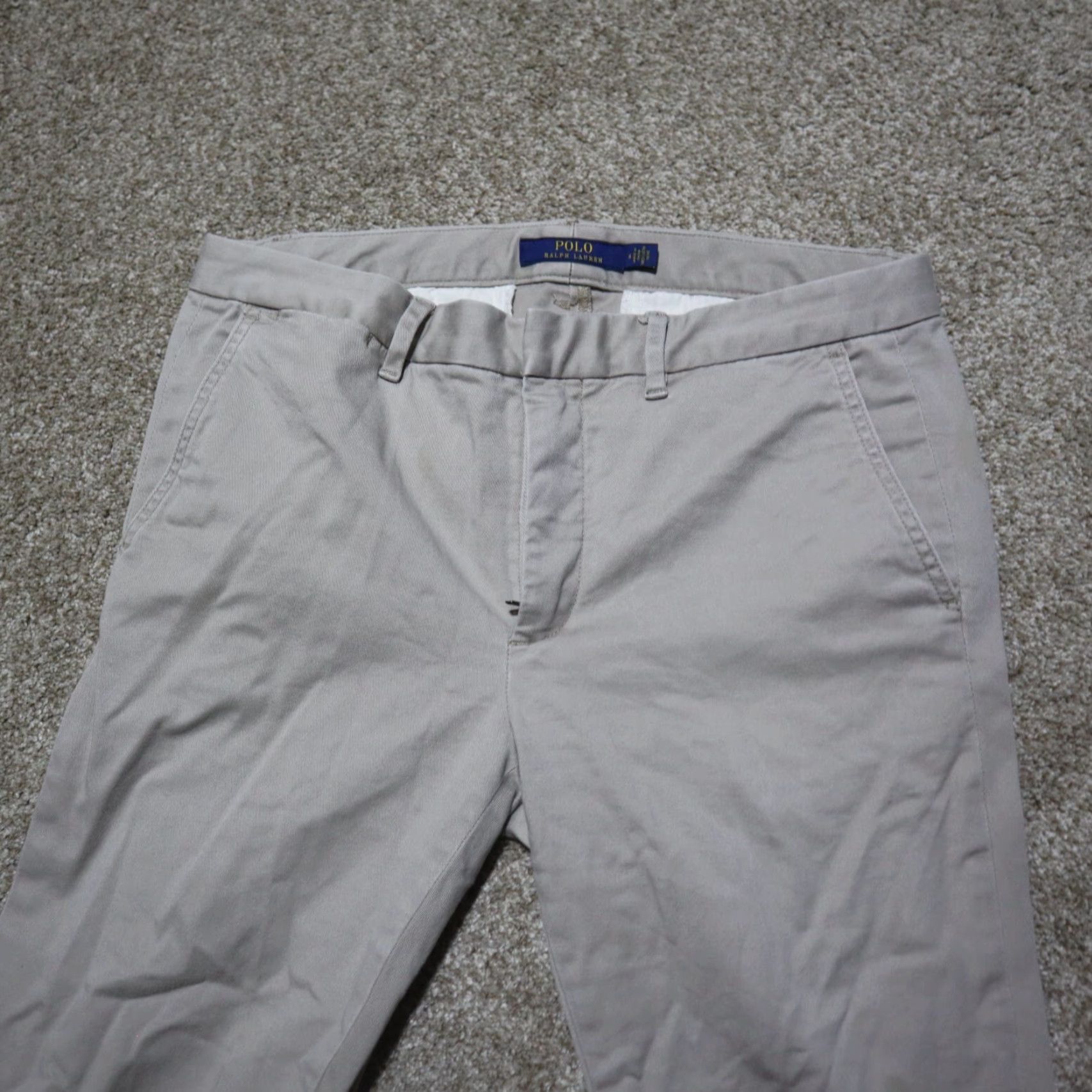 Polo Ralph Lauren VINTAGE Ralph Lauren Sport Pants Women's Size 6 Khakis Cotton Blend Flat Front Brown Sports 90s Womens Size 28" / US 6 / IT 42 - 2 Thumbnail