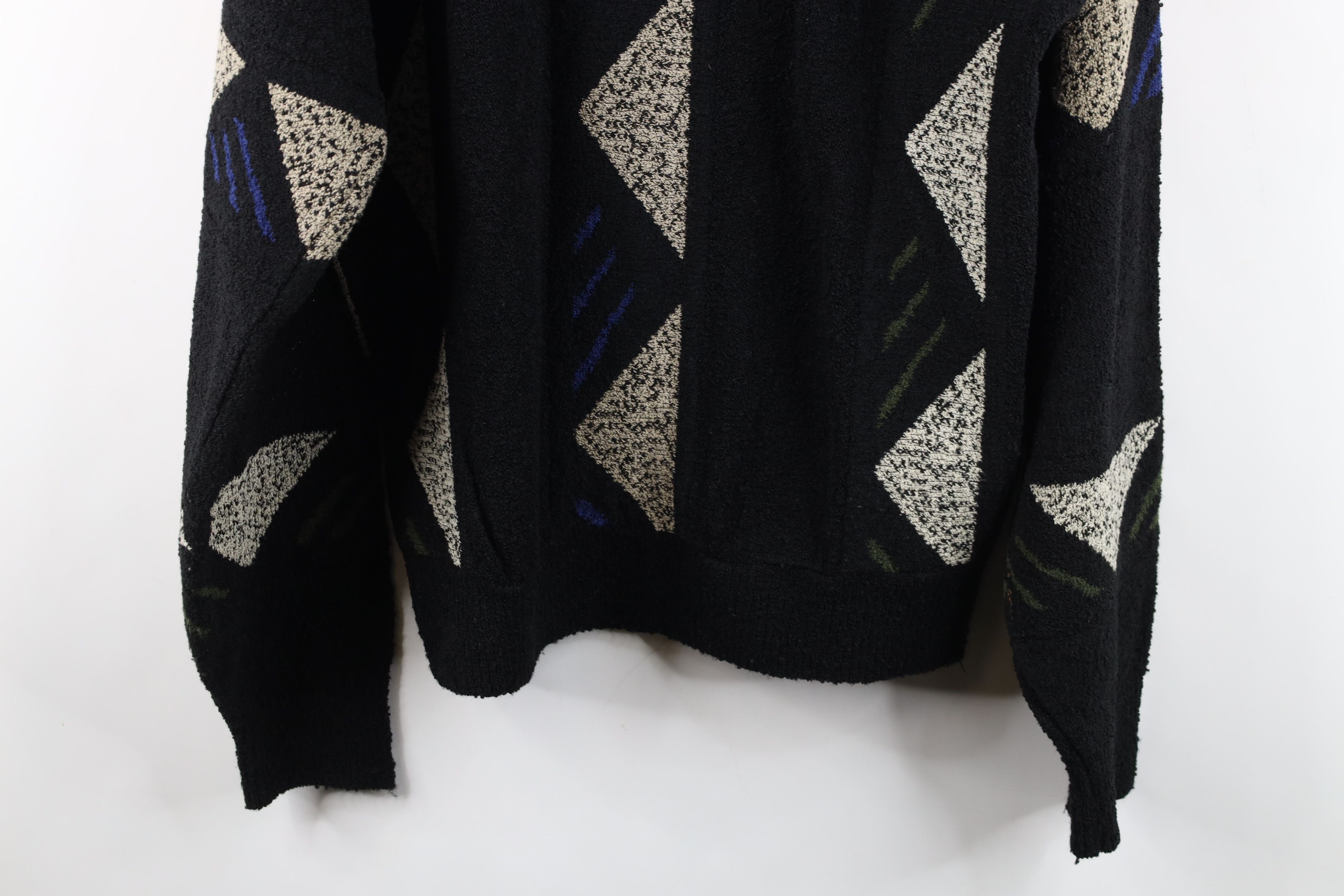 Vintage Vintage 90s Streetwear Terry Cloth Knit Collared Sweater Size US M / EU 48-50 / 2 - 14 Thumbnail