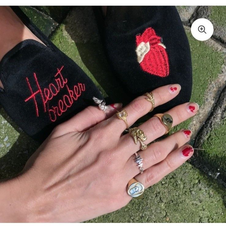 Other Heart Breaker Velvet SMOKING SHOE HEARTBREAKER Size US 8 / IT 38 - 14 Thumbnail