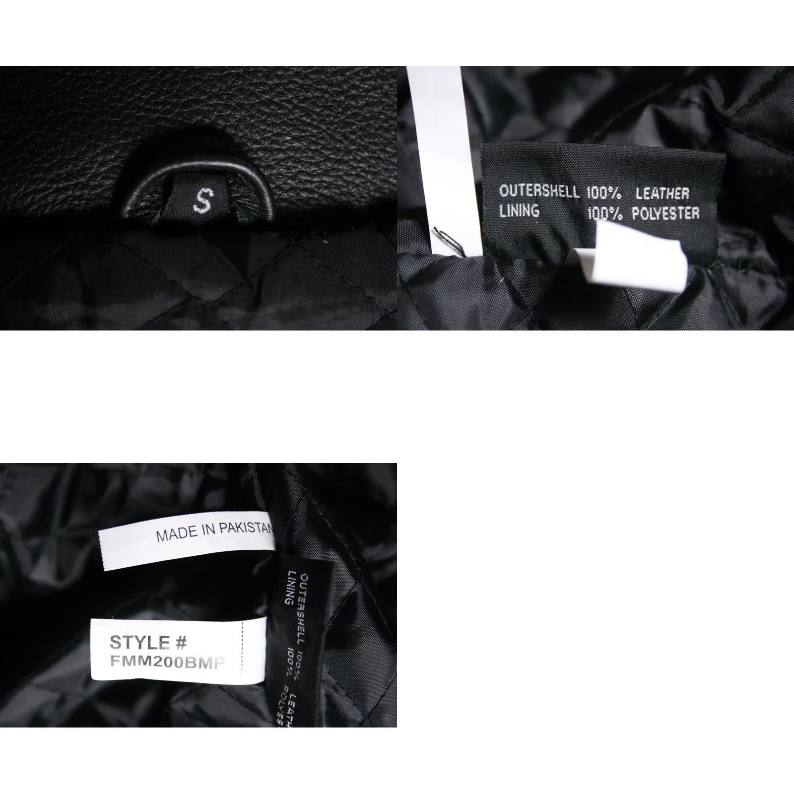 Vintage THE ALLEY CHICAGO Black Leather Motorcycle Biker Jacket Men's Sz. S (Fits S/M) Jacket Mens Leather Biker Zip Belted Quilt Lined Lightly Insulated Size US S / EU 44-46 / 1 - 9 Thumbnail