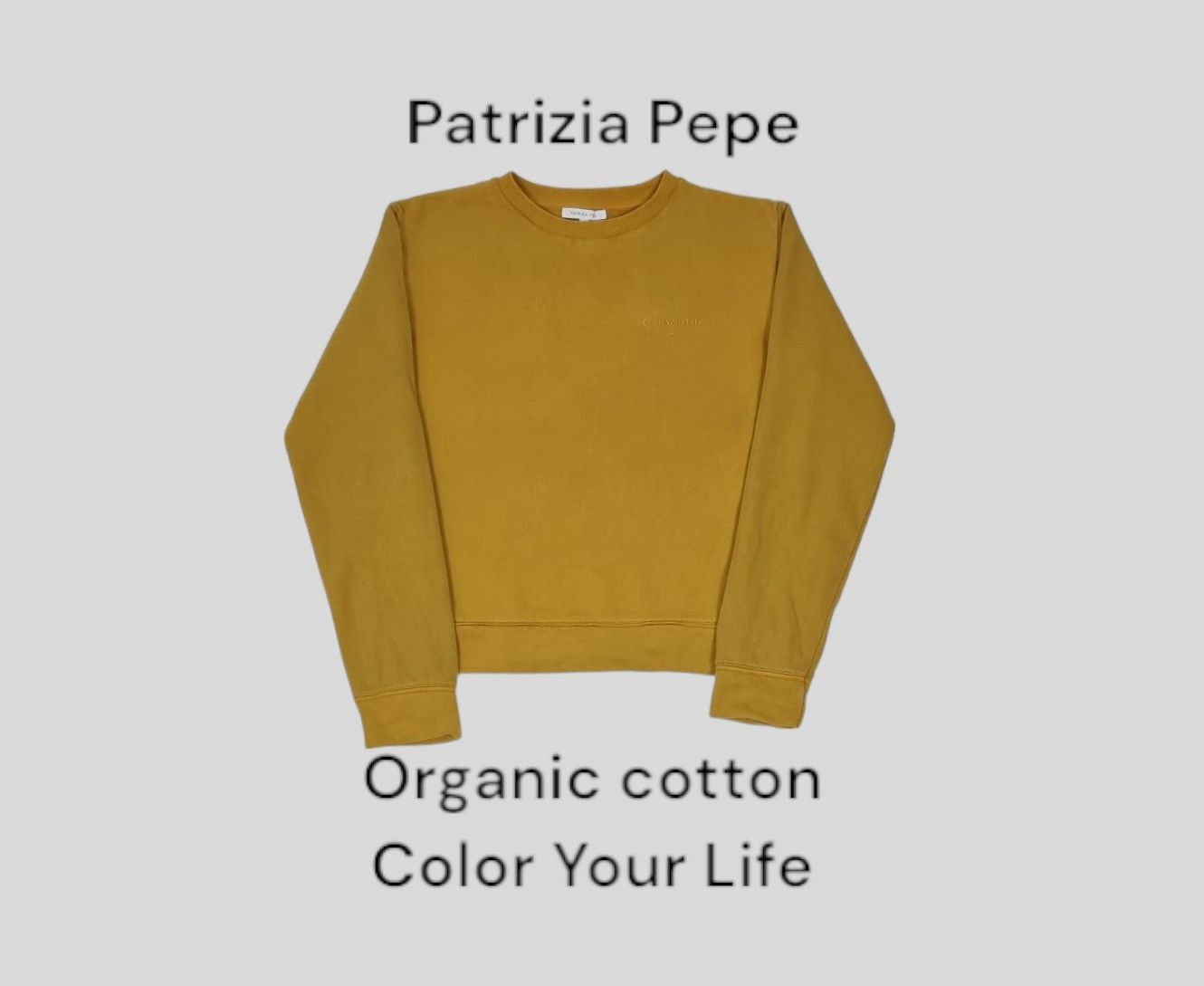 Patrizia Pepe Patrizia Pepe organic cotton crewneck yellow S M Size S / US 4 / IT 40 - 1 Thumbnail