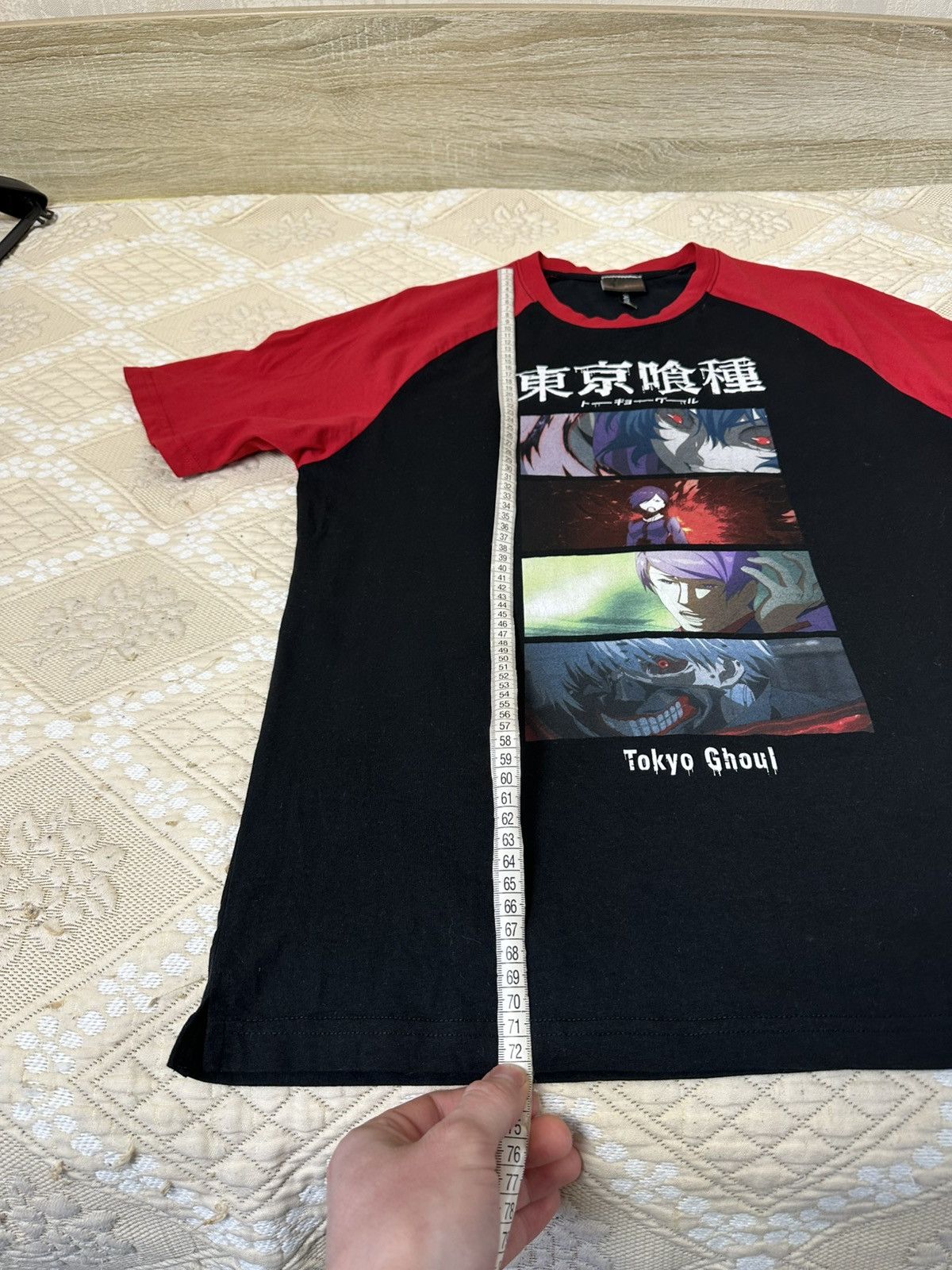 Anime 🔥 Rare Animagic Tokyo Ghoul Kaneki Anime Manga T shirt L Y2K Size US L / EU 52-54 / 3 - 7 Thumbnail