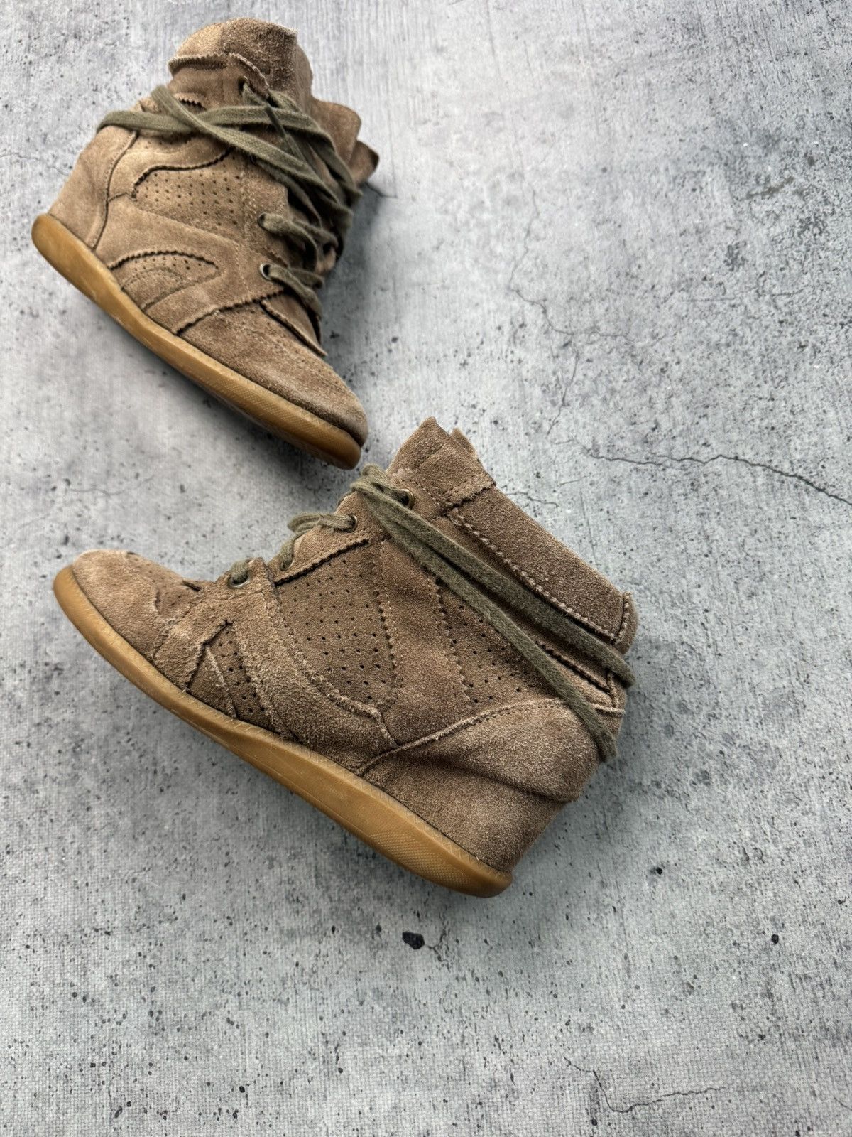 Other Unbranded Isabel Marant Style Bekett Wedge Sneakers Shoes Size US 9 / IT 39 - 2 Thumbnail