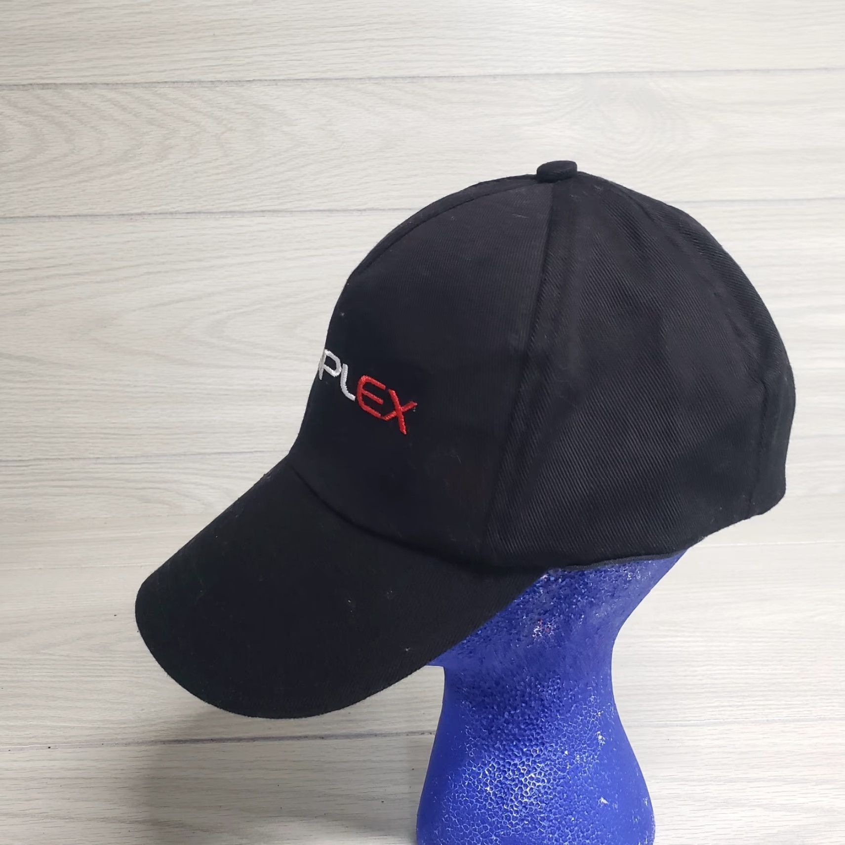 Vintage Unbranded Simplex Black Adjustable Cap Hat Men One Size Black Adjustable Hat Cap Size ONE SIZE - 4 Thumbnail