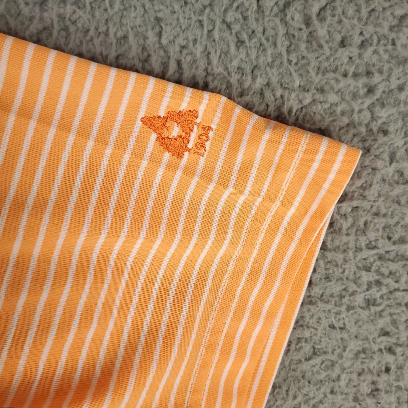 Vintage Donald Ross Polo Shirt Mens Large Orange Striped Golf Casual Short Sleeve Size US L / EU 52-54 / 3 - 3 Thumbnail
