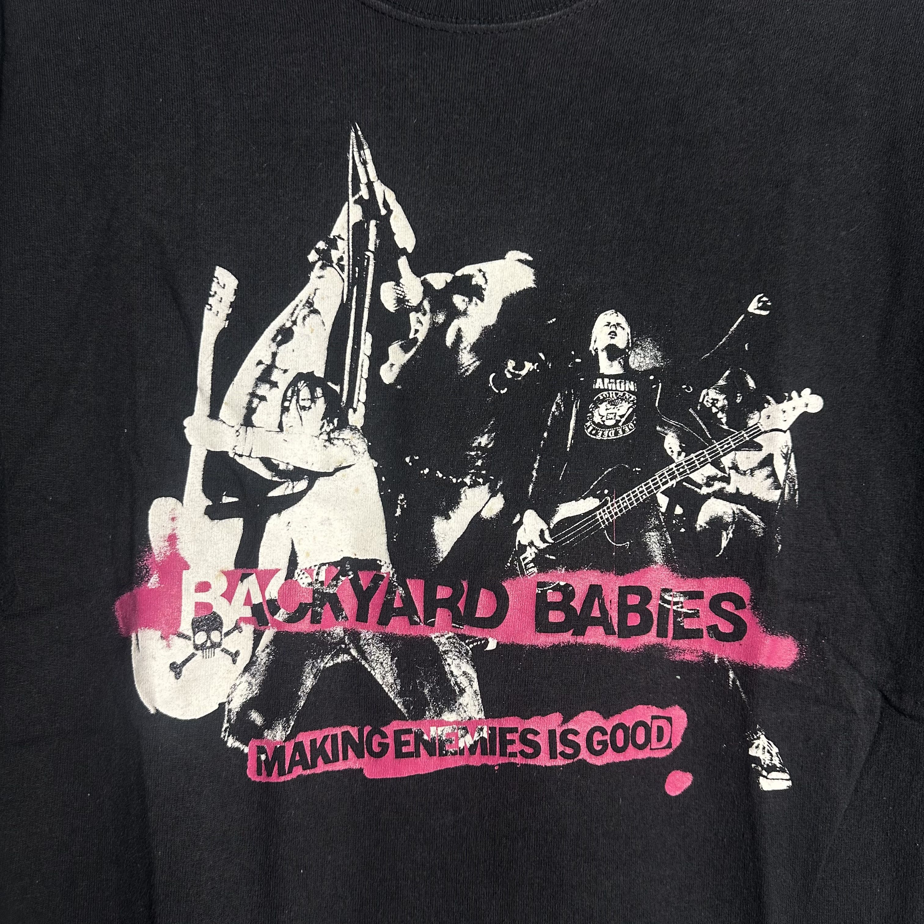 Band Tees 🔥RARE🔥Vintage 90s BACKYARD BABIES Swedish Rock Band Shirt Size US M / EU 48-50 / 2 - 3 Thumbnail