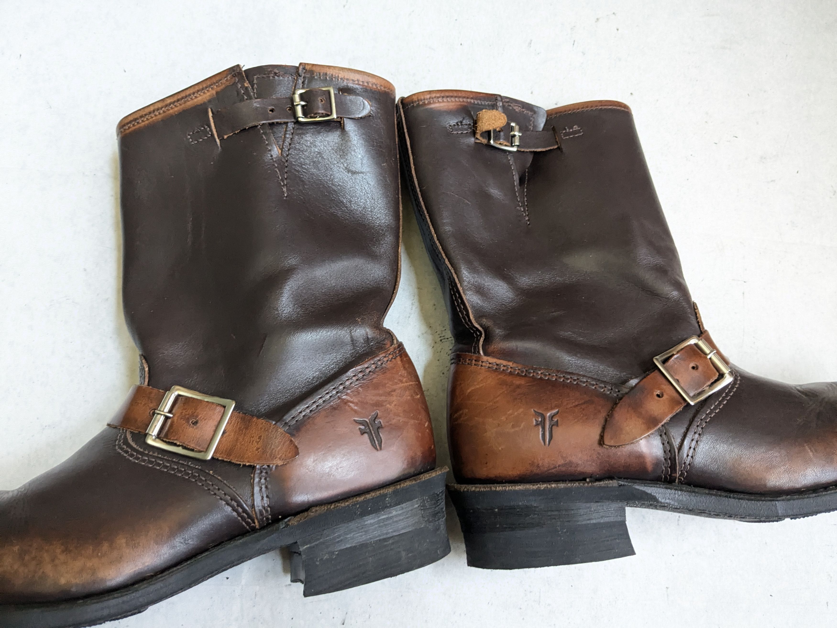 Frye Frye Engineer Brown Leather 8 Leather Buckle Size US 8 / EU 41 - 11 Thumbnail