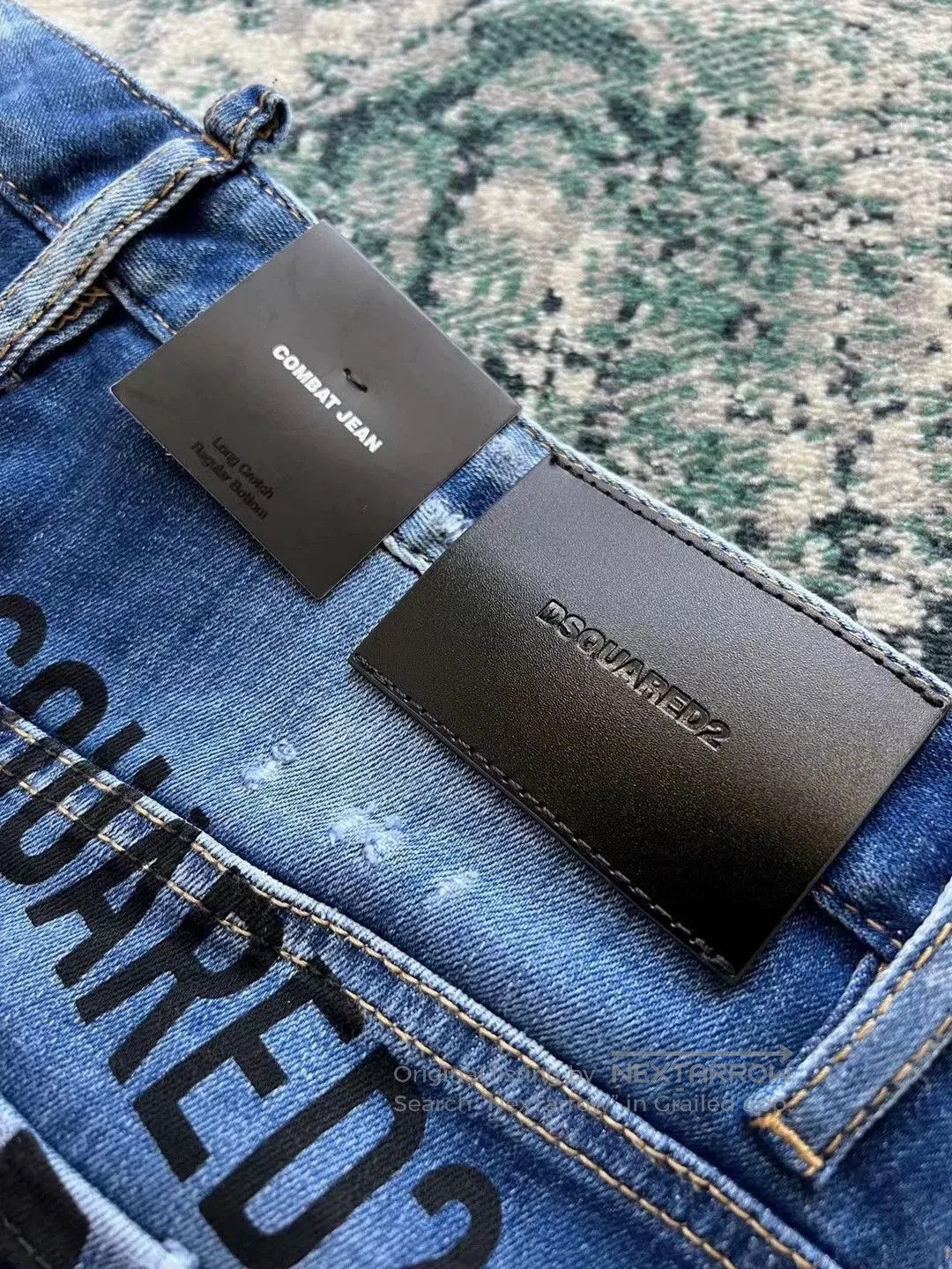 Dsquared2 Dsquared2 Blue Washed Combat Jeans Special Edition. Size US 44 / EU 60 - 7 Thumbnail