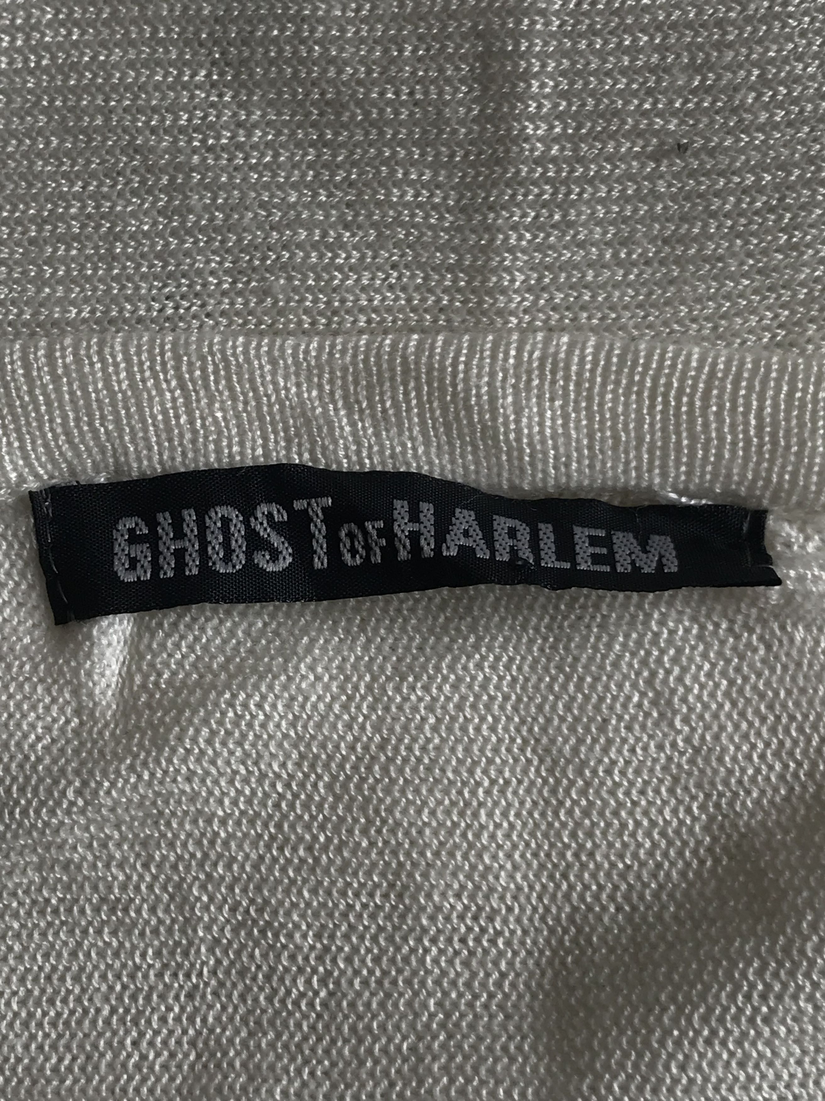 If Six Was Nine × Japanese Brand × Le Grande Bleu (L.G.B.) Ghost of Harlem - Skull Poem Knitted Lightweight Longsleeve Size L / US 10 / IT 46 - 6 Thumbnail