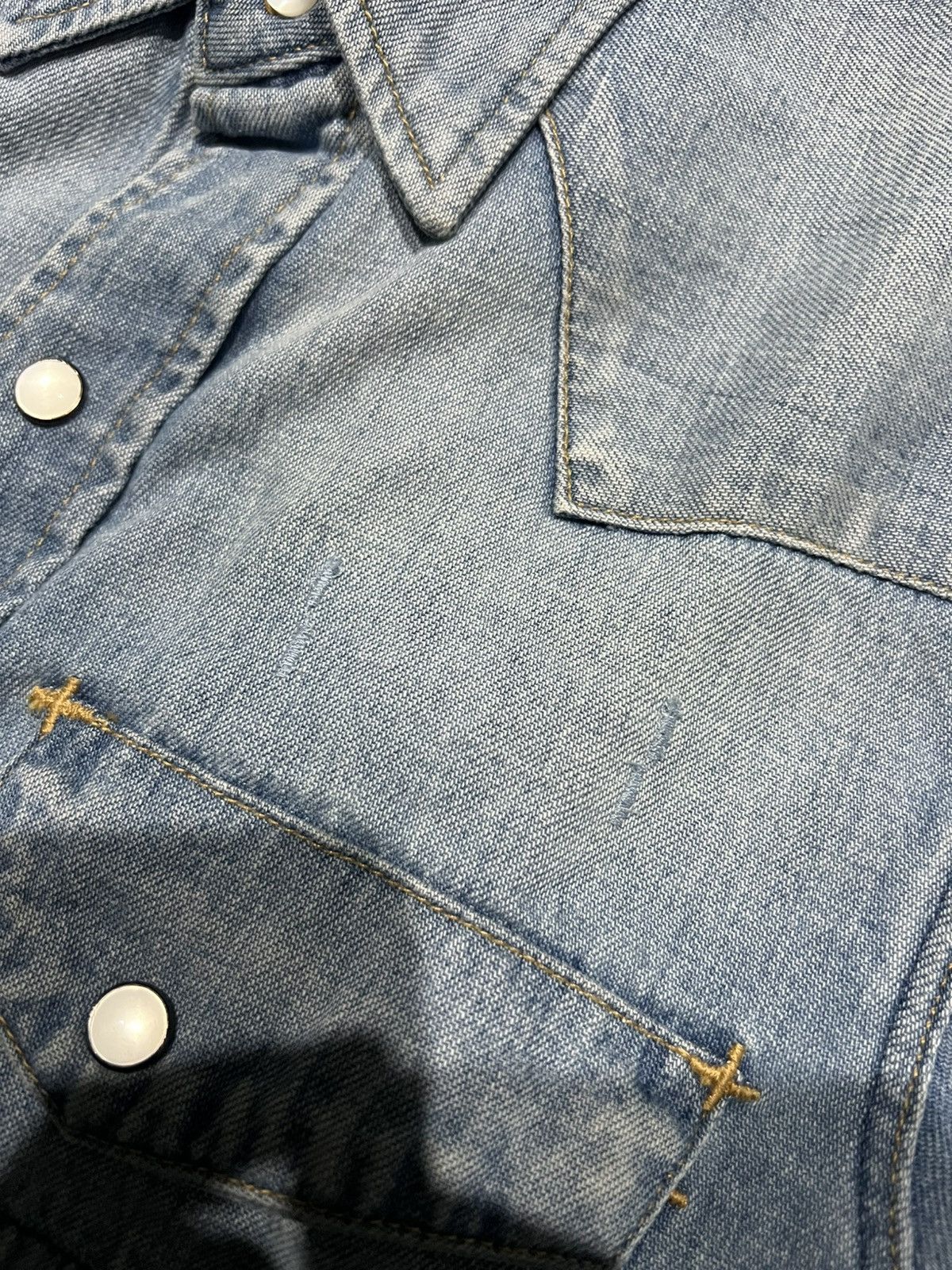 Number (N)ine × Takahiromiyashita The Soloist. 07 Number Nine Western Denim Shirt Musical Note Size US M / EU 48-50 / 2 - 4 Thumbnail