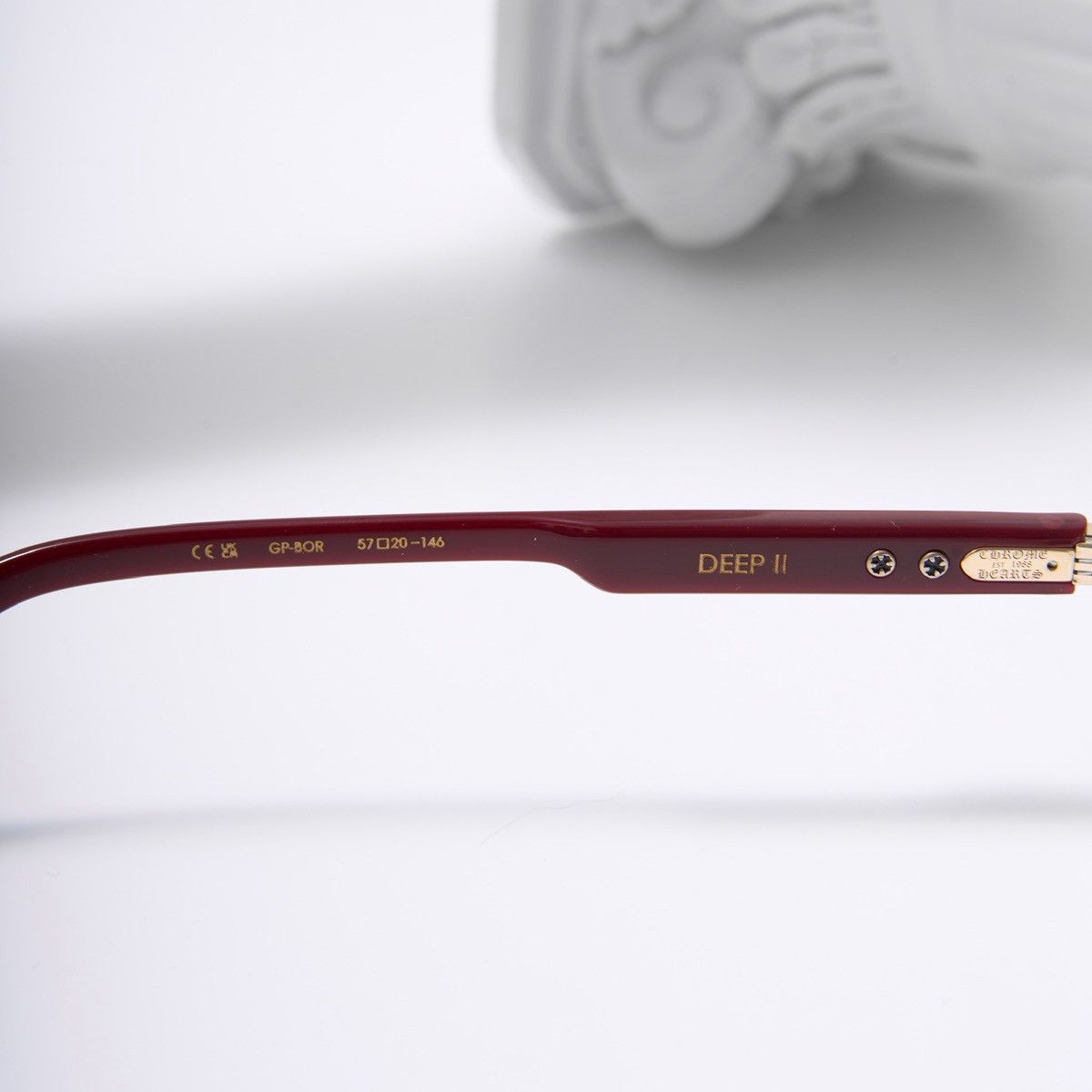 Chrome Hearts CHROME HEARTS DEEP II GOLD PLATED BORDELLO GLASSES Size ONE SIZE - 5 Thumbnail