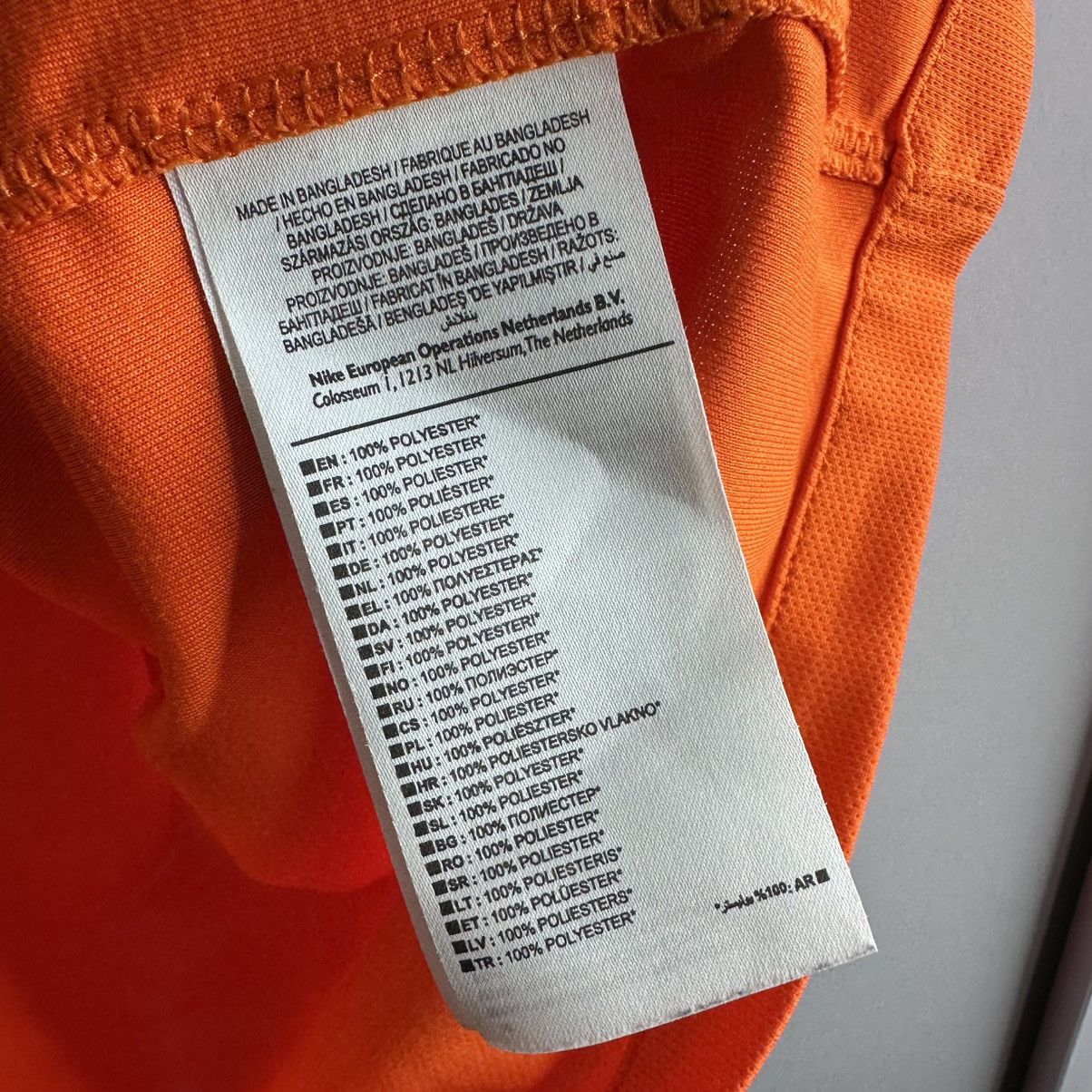 Nike 2014 Nike Netherlands National Team World Cup Jersey Rare Size US L / EU 52-54 / 3 - 8 Thumbnail