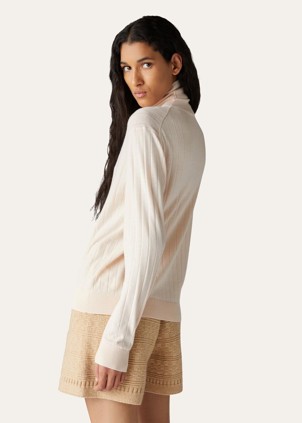 Loro Piana o1srvl11e0824 Porirua Turtleneck Sweater in Light Pink Size XXL / US 16-18 / IT 52-54 - 4 Thumbnail