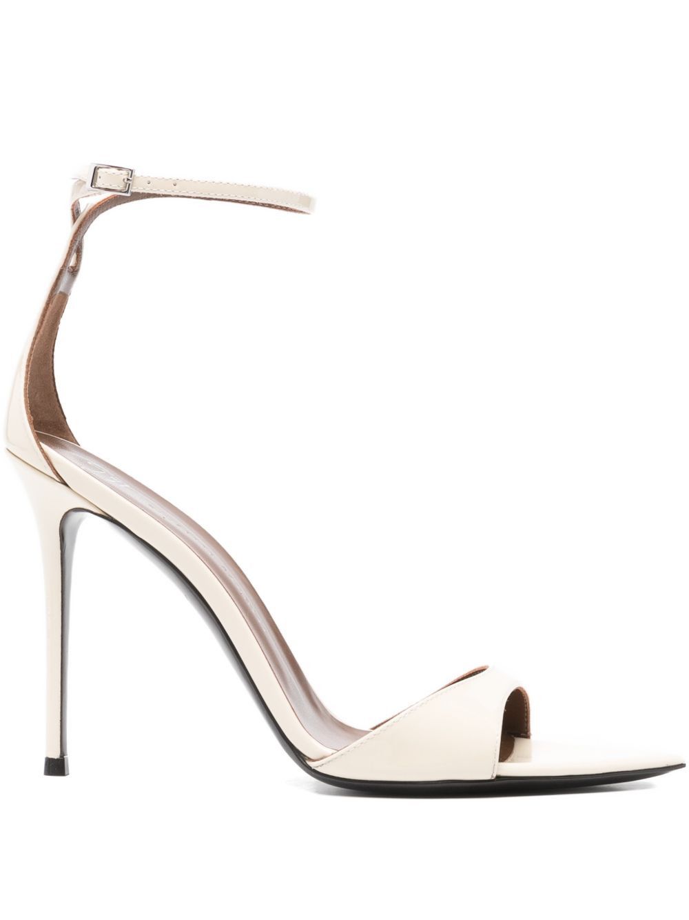 INTRIIGO LEATHER HEEL SANDALS