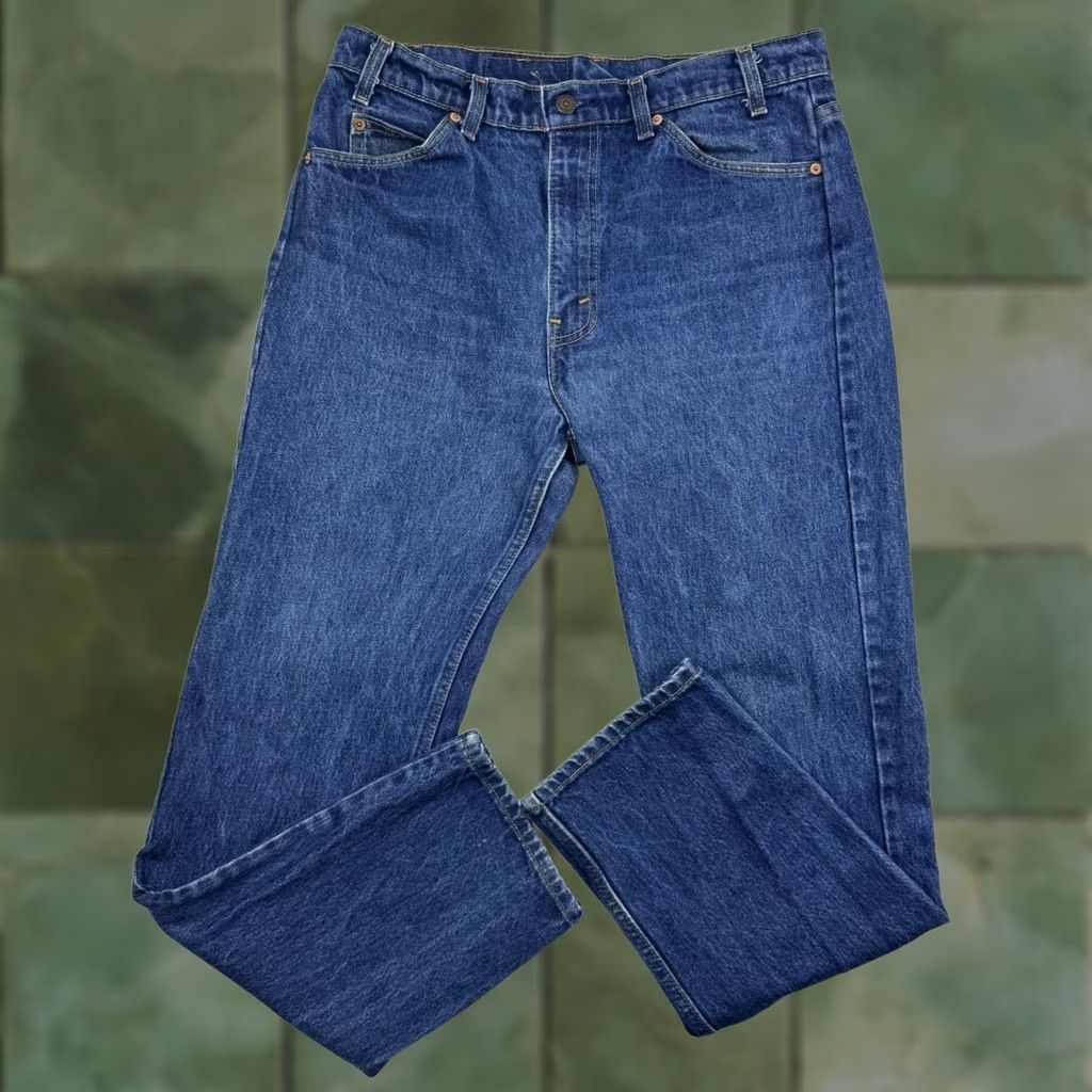 Levi's VINTAGE Levi's 505 Orange Tab Jeans Men 35x30 Straight Blue Denim USA 80s 90s Size US 35 - 1 Thumbnail