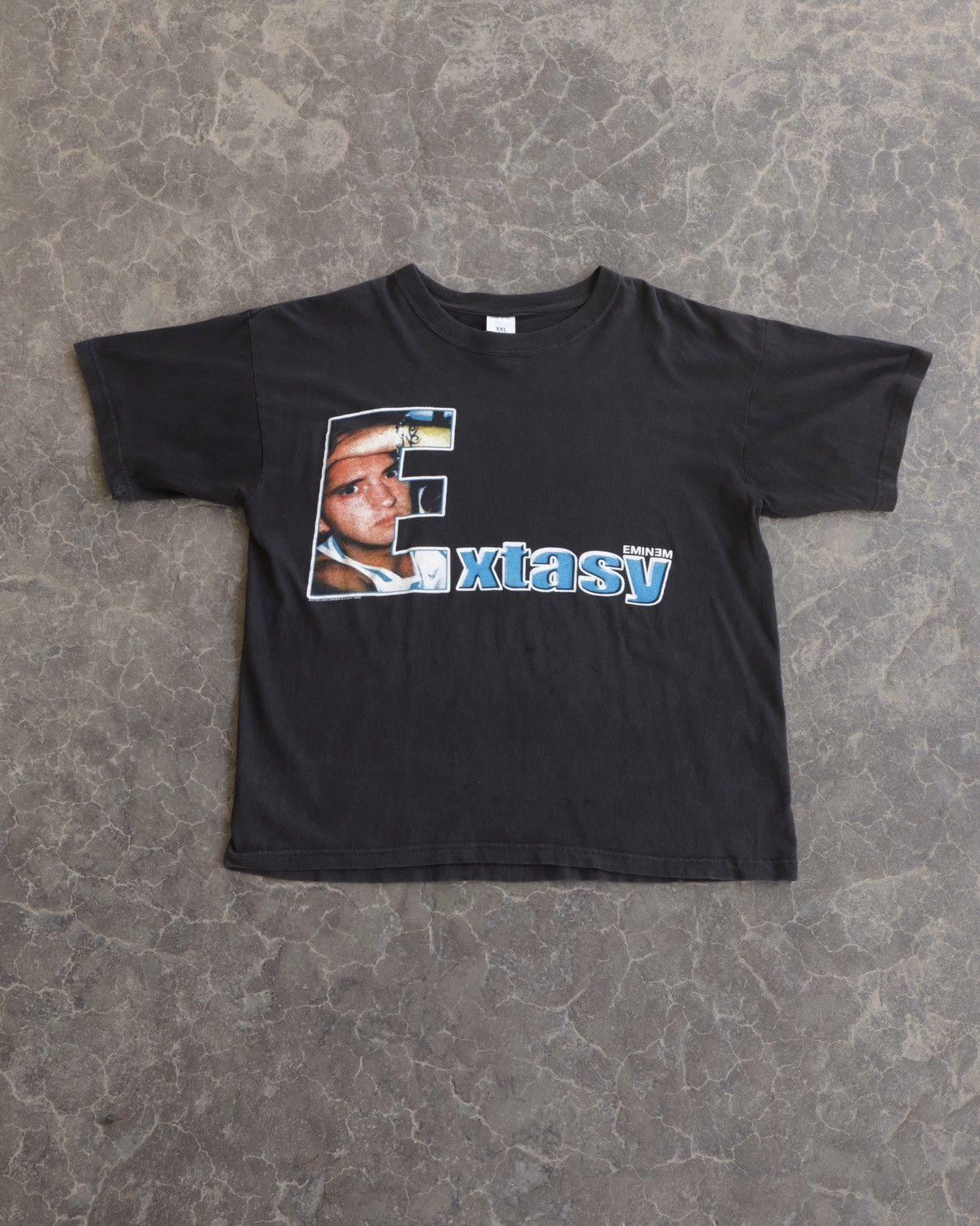 Vintage Vintage Eminem Tour Extasy Archive Grail Rap Black Tee Shirt Size US XXL / EU 58 / 5 - 1 Thumbnail