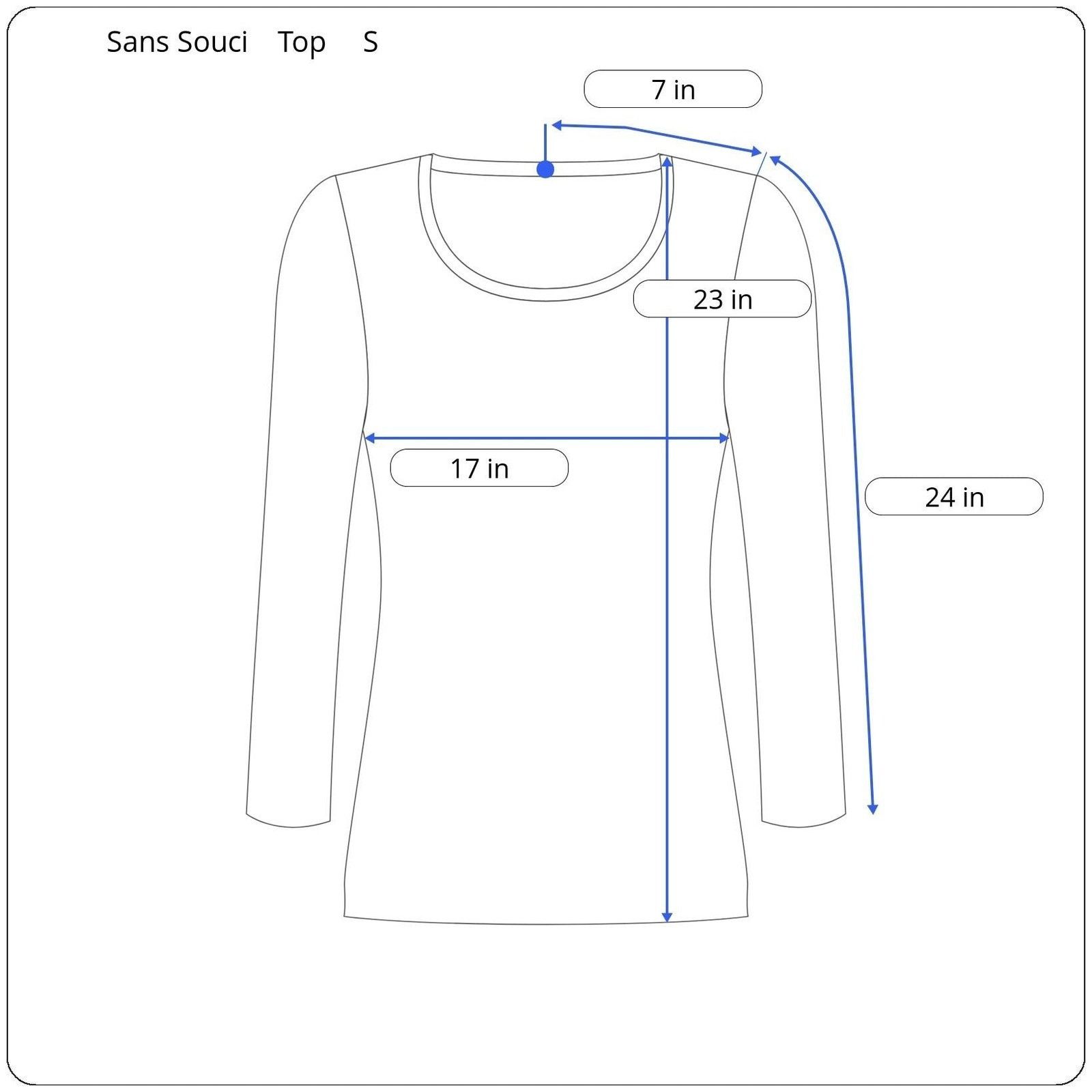 Other Sans Souci Long Sleeve Top Women's Size Small Size S / US 4 / IT 40 - 5 Thumbnail