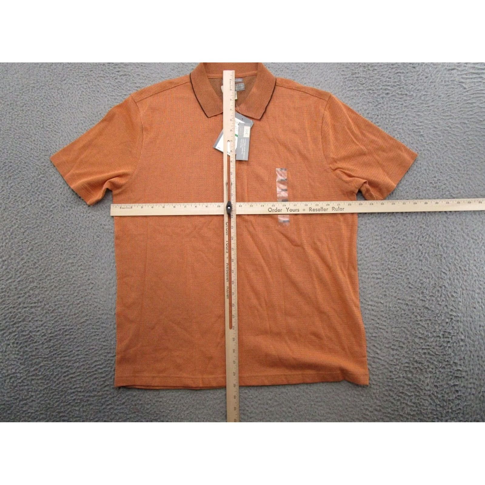 Joseph Abboud Joseph Abboud Polo Shirt Men's Orange Knit Short Sleeve Size L Golf Casual Logo Classic Casual Polo Size US L / EU 52-54 / 3 - 5 Thumbnail