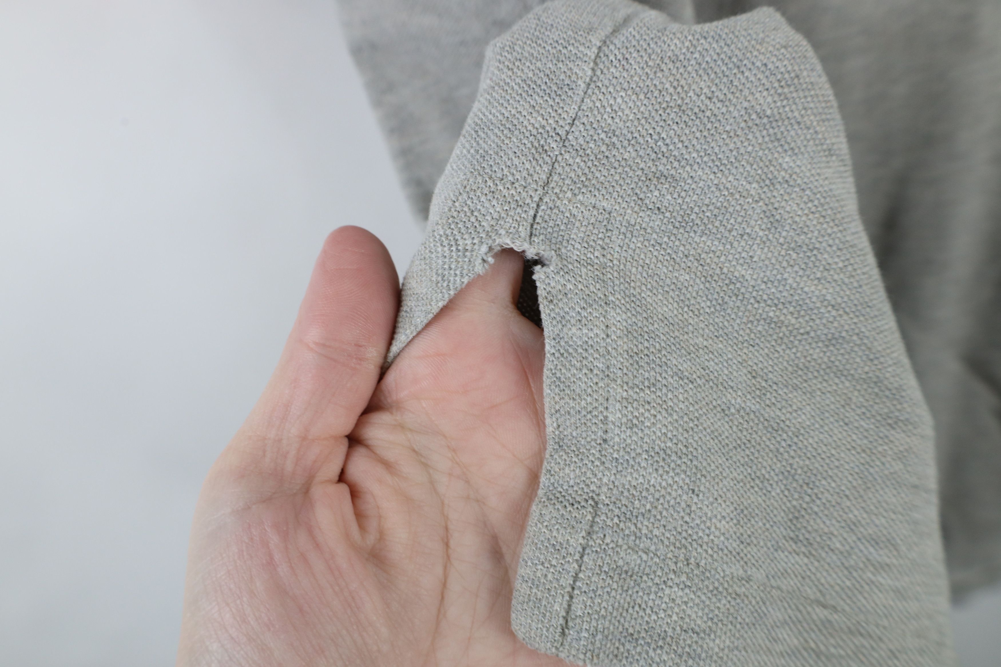 Ralph Lauren × Vintage Vintage 90s Ralph Lauren Pique Cotton Polo Shirt Gray Size US L / EU 52-54 / 3 - 6 Thumbnail