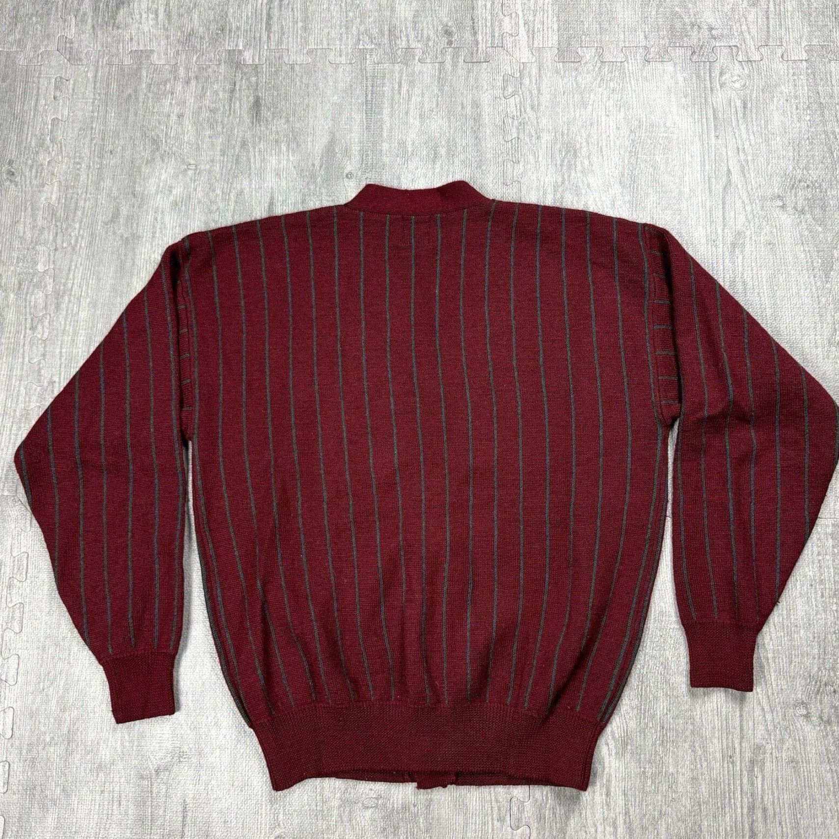 Gap VINTAGE Gap 90s Wool Button Front Striped Grandpa Cardigan Mens M Knit All Seasons Size US M / EU 48-50 / 2 - 7 Thumbnail