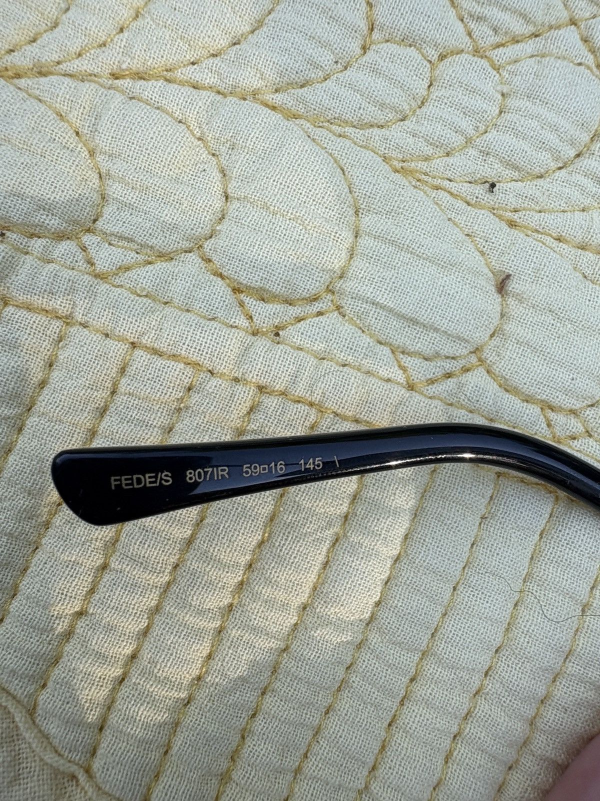 Jimmy Choo Black Oversized Jimmy Choo Sunglasses Size ONE SIZE - 6 Thumbnail