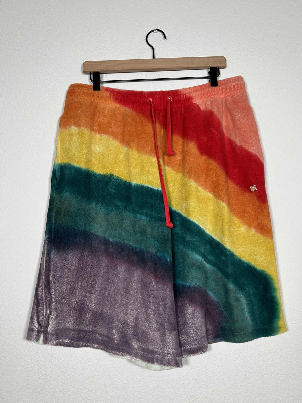Acne Studios Rainbow Dyed Terry Cloth Shorts Size US 34 / EU 50 - 1 Thumbnail