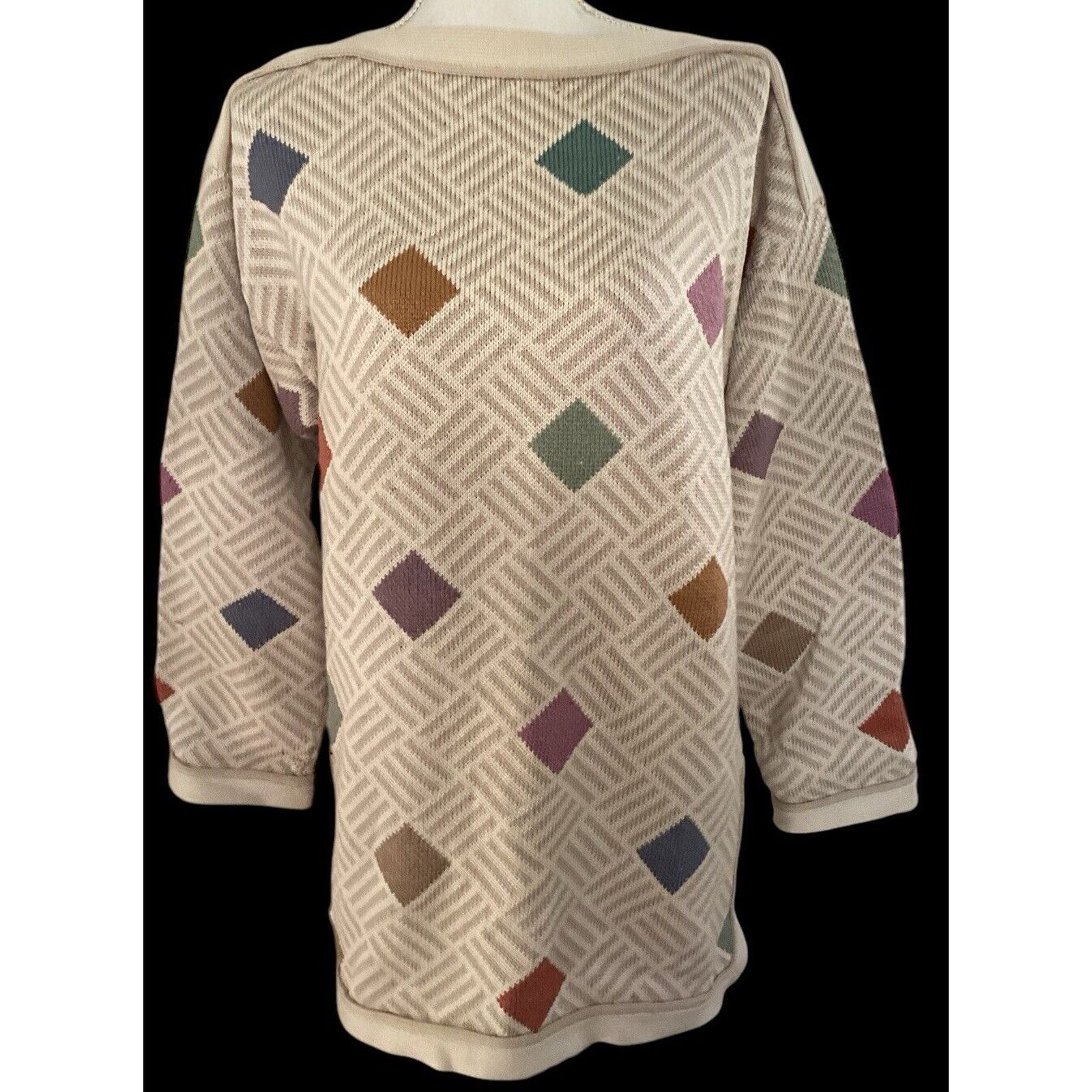 Other PERUVIAN CONNECTION Pima Cotton Boat Neck Sweater Med Size M / US 6-8 / IT 42-44 - 1 Thumbnail