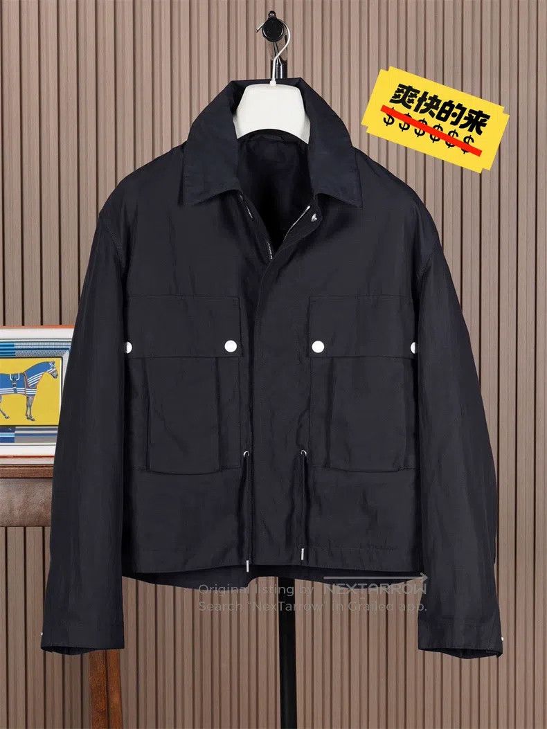 Hermes Hermes Men's 2025 Spring and Summer Thin Light Blue Jacket Size US M / EU 48-50 / 2 - 1 Thumbnail