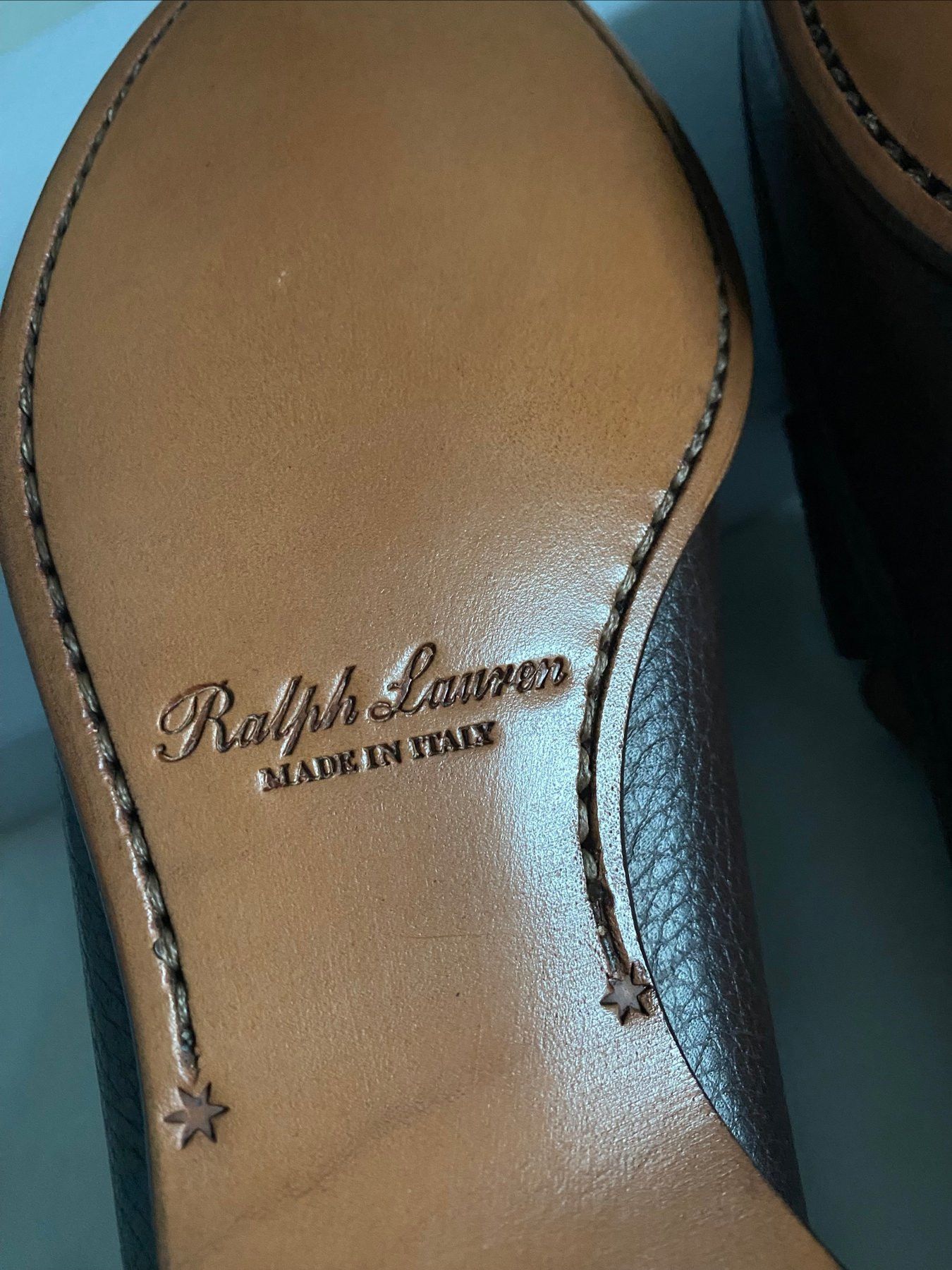 Ralph Lauren Purple Label RL Purple Label "Chalmers" Pebble Grain Loafers - New Size US 9 / EU 42 - 2 Thumbnail