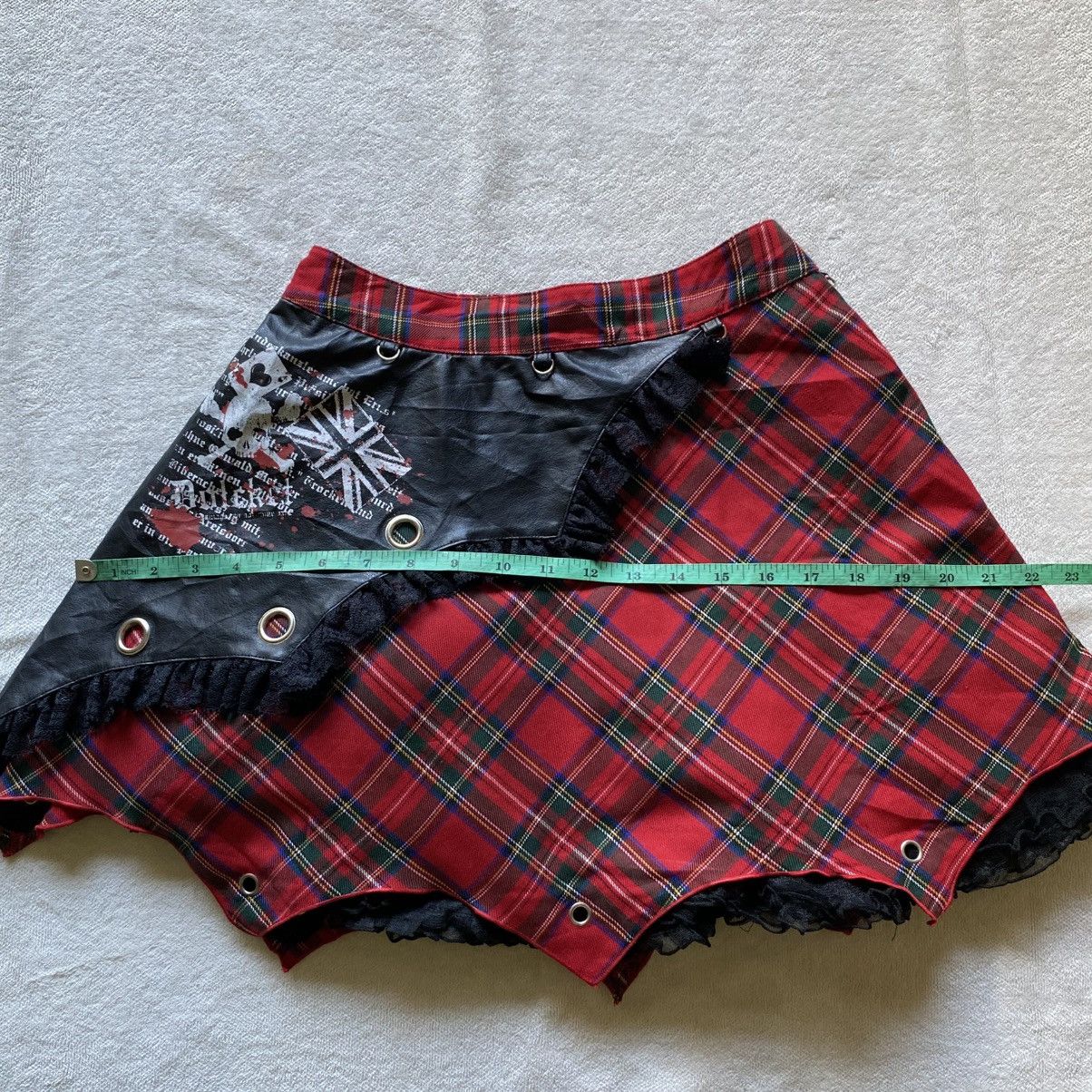 Seditionaries Seditionaries MAD PUNK Bondage Tartan Plaid Punker Skirt Size 30" / US 8 / IT 44 - 13 Thumbnail