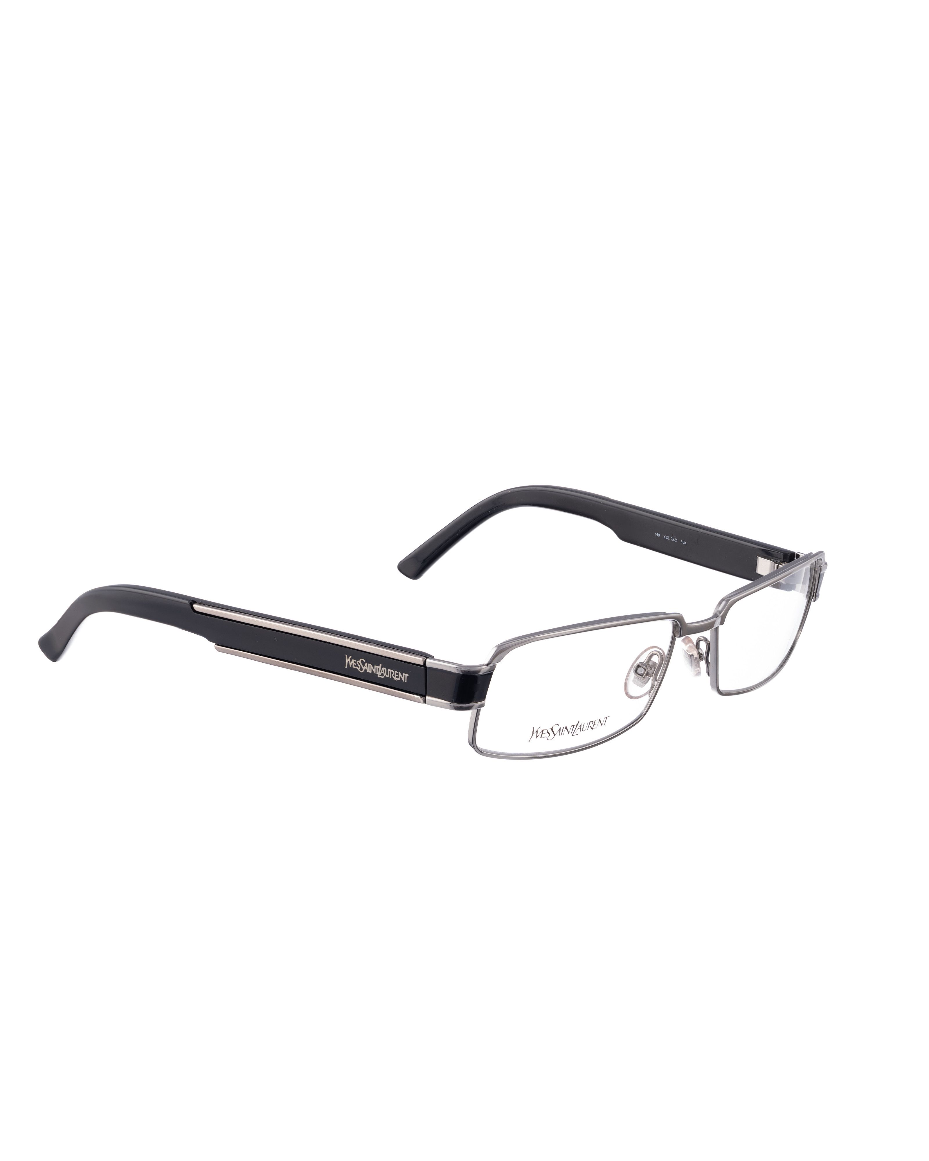 Yves Saint Laurent Yves Saint Laurent 00s Silver Chrome Glasses with Logo Size ONE SIZE - 2 Thumbnail