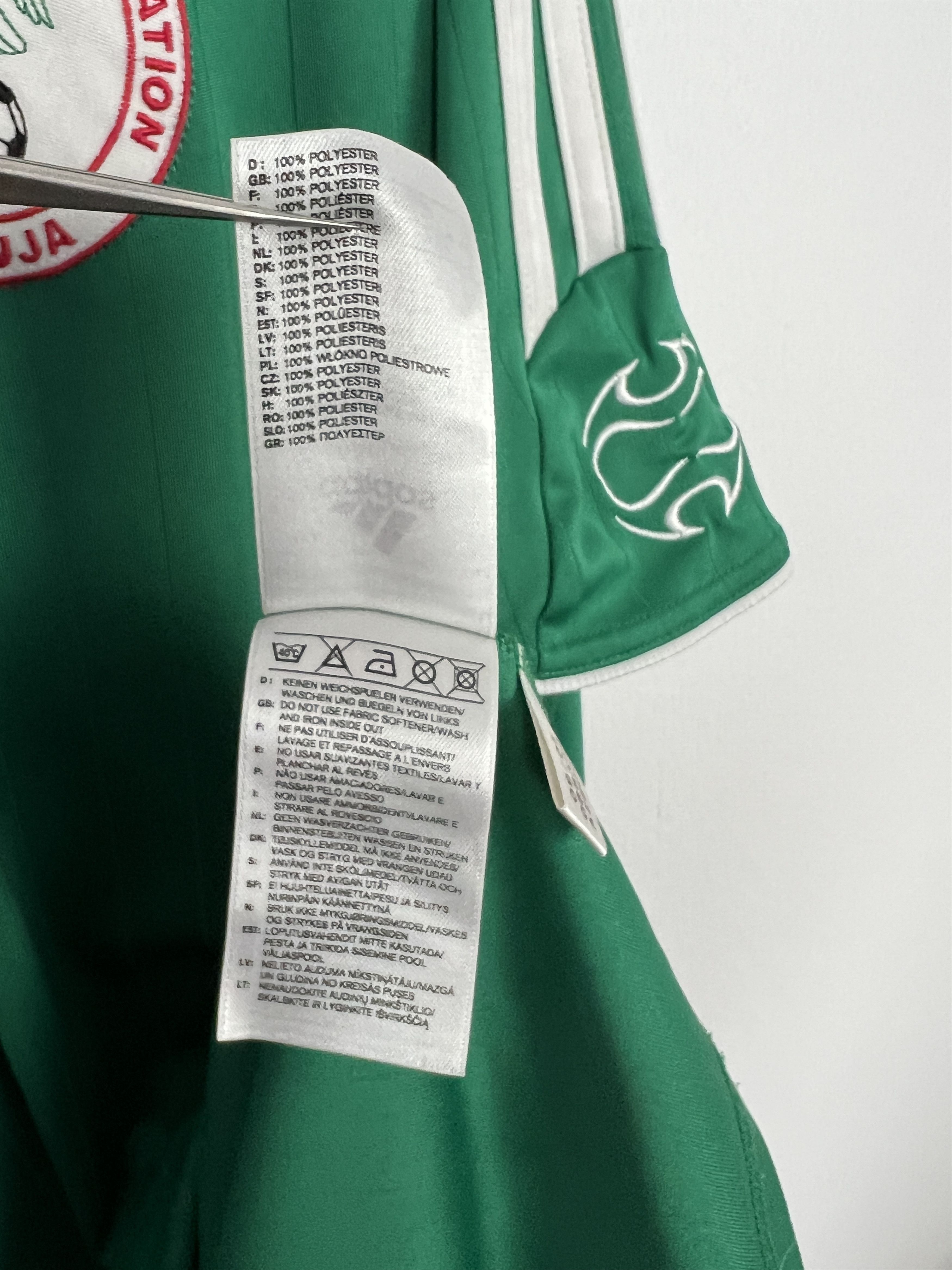 Adidas Nigeria Home football shirt 2005 Soccer Adidas Jersey Size US XXL / EU 58 / 5 - 9 Thumbnail