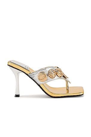 Jeffrey Campbell Jeffrey Campbell SIDORA Heels – Silver Snake Gold – Size 9.5 Size US 9.5 / IT 39.5 - 1 Thumbnail