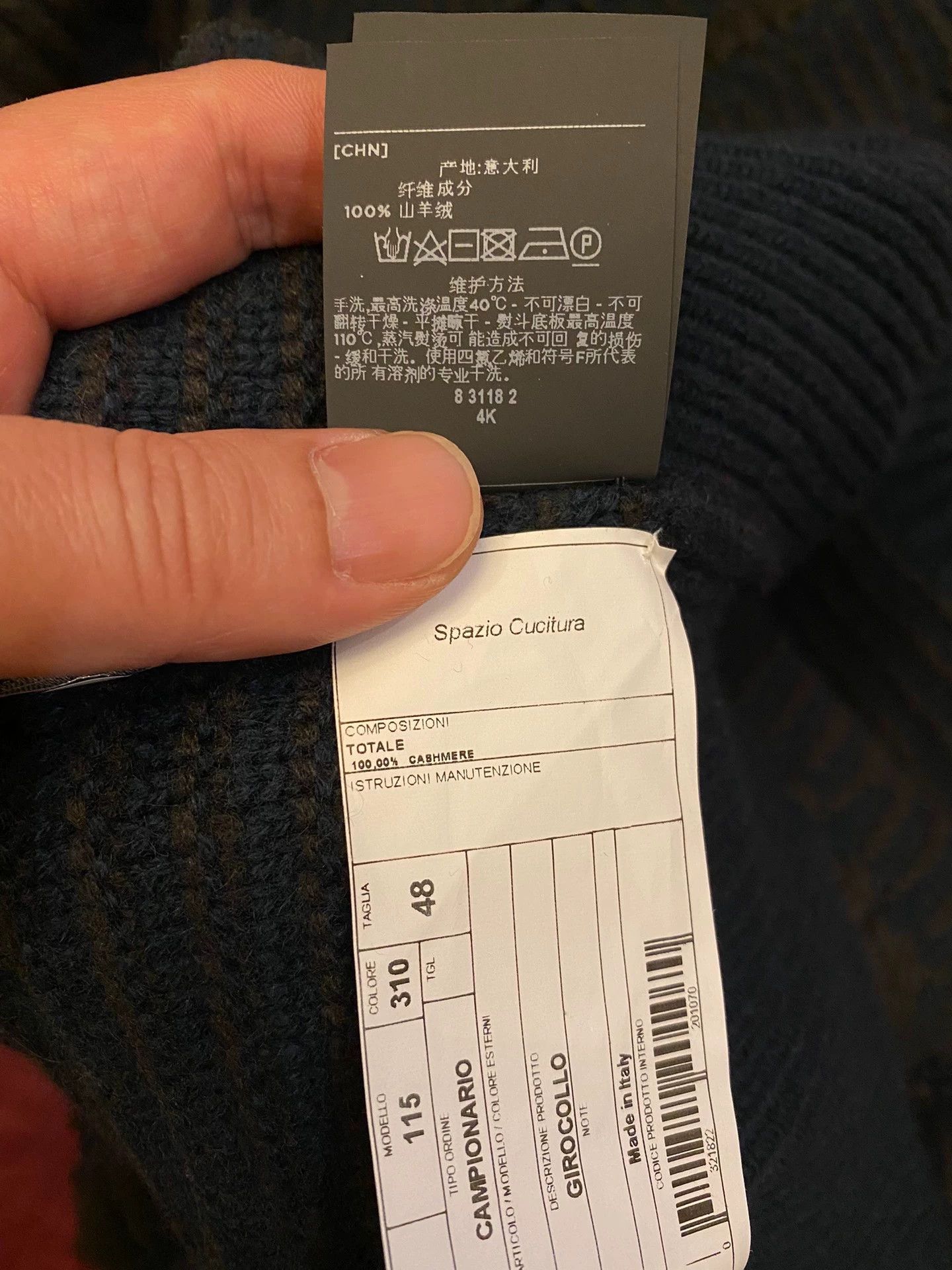 Ermenegildo Zegna Zegna Couture xxx Runway Cashmere Heavy Sweater 48 Size US M / EU 48-50 / 2 - 7 Thumbnail