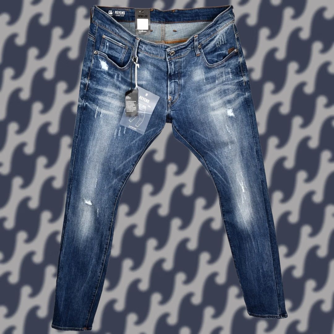 G-Star G-Star REVEND SKINNY Jeans Main Selling Point CATEGORY: Jeans | Size: W36/L32 | Color: Blue | 5-Pocket Design | Inseam 32 | Inseam 31.5" Size US 36 / EU 52 - 1 Thumbnail