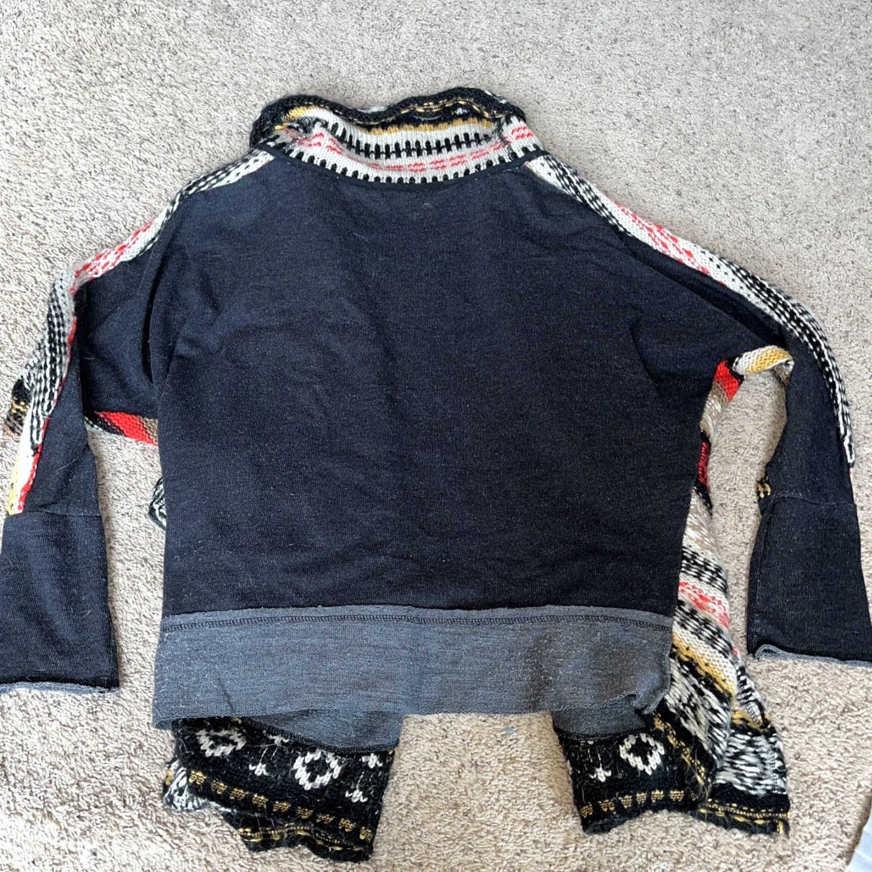 BB Dakota BB Dakota Colorful SWEATER Cardigan Open Front KNIT Waterfall Neck Women’s Large Size L / US 10 / IT 46 - 3 Thumbnail