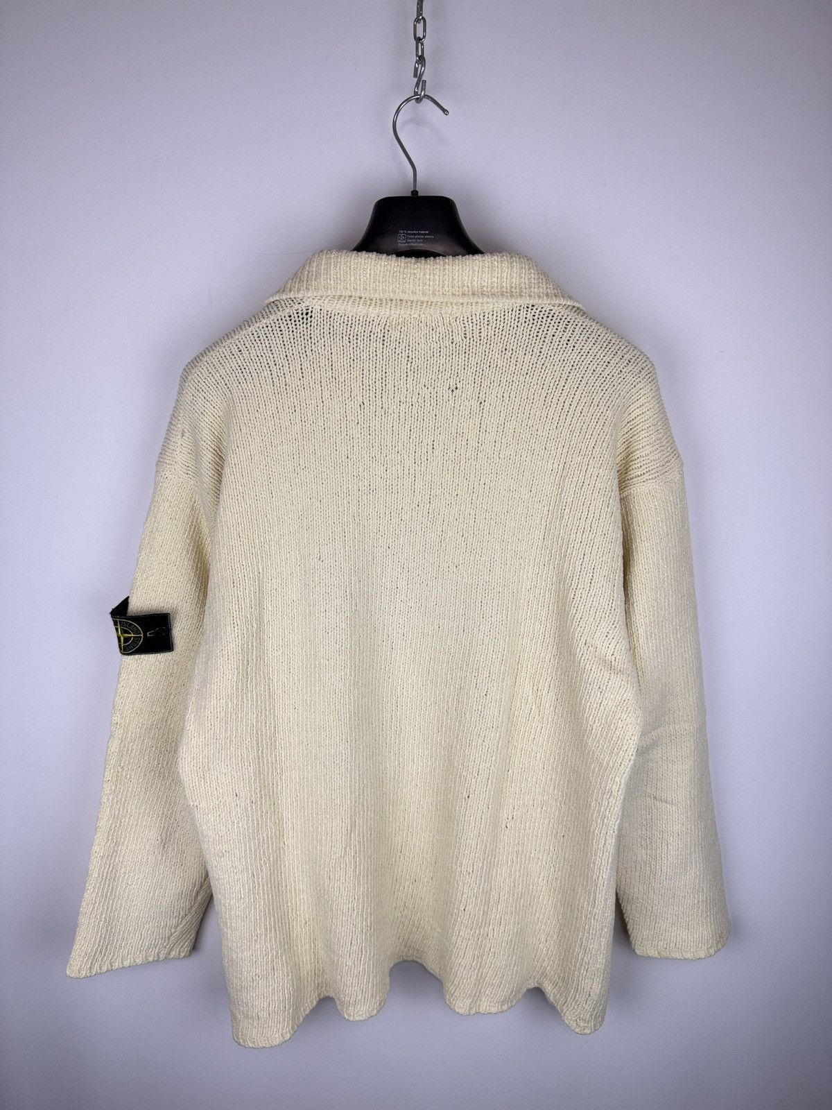 Stone Island Off-white Stone Island Green Edge Badge vintage sweater Size US L / EU 52-54 / 3 - 8 Thumbnail