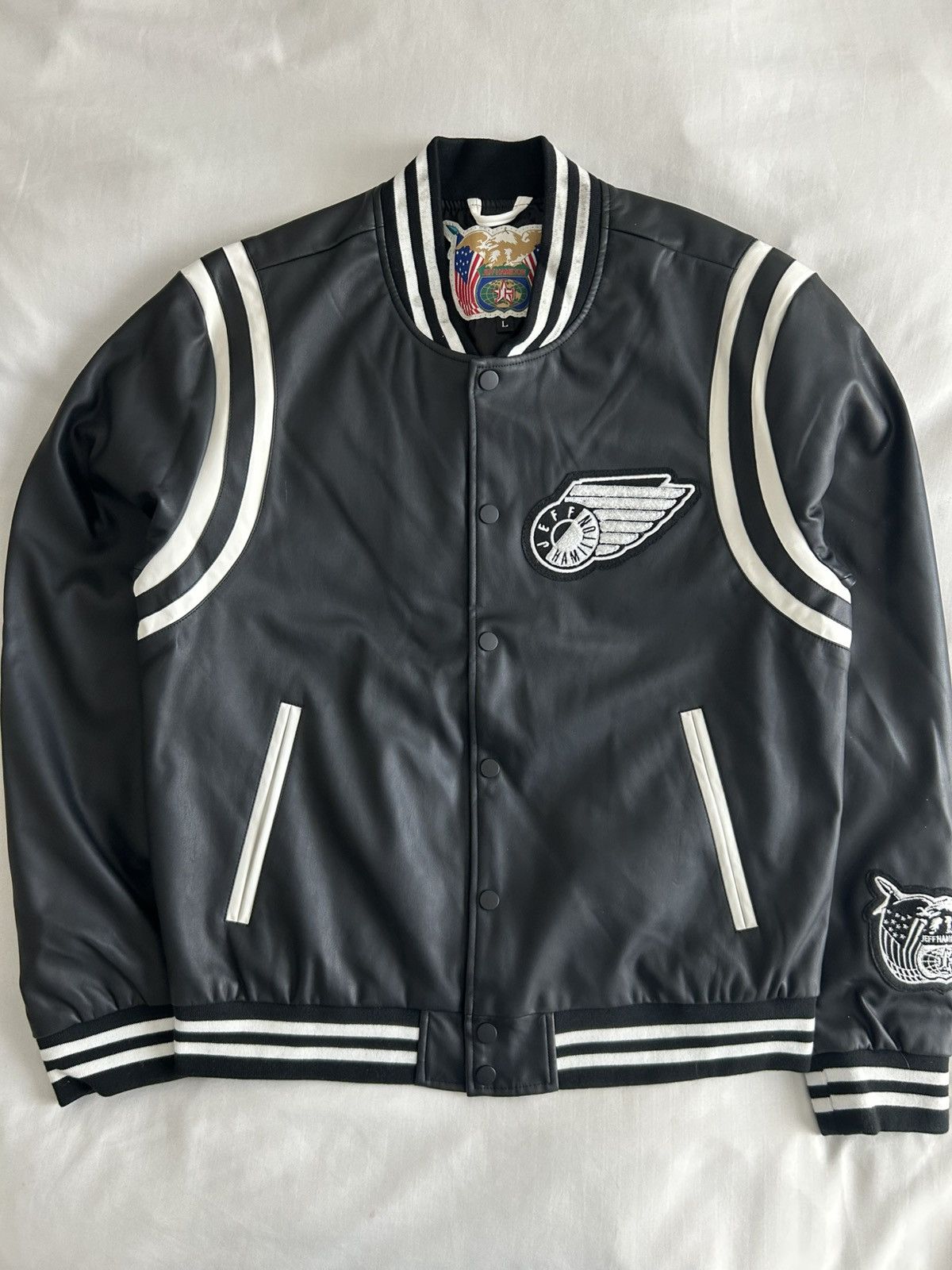 Jeff Hamilton Jeff Hamilton Racing Jacket Bomber GH Wings Logo Signed Size US L / EU 52-54 / 3 - 1 Thumbnail