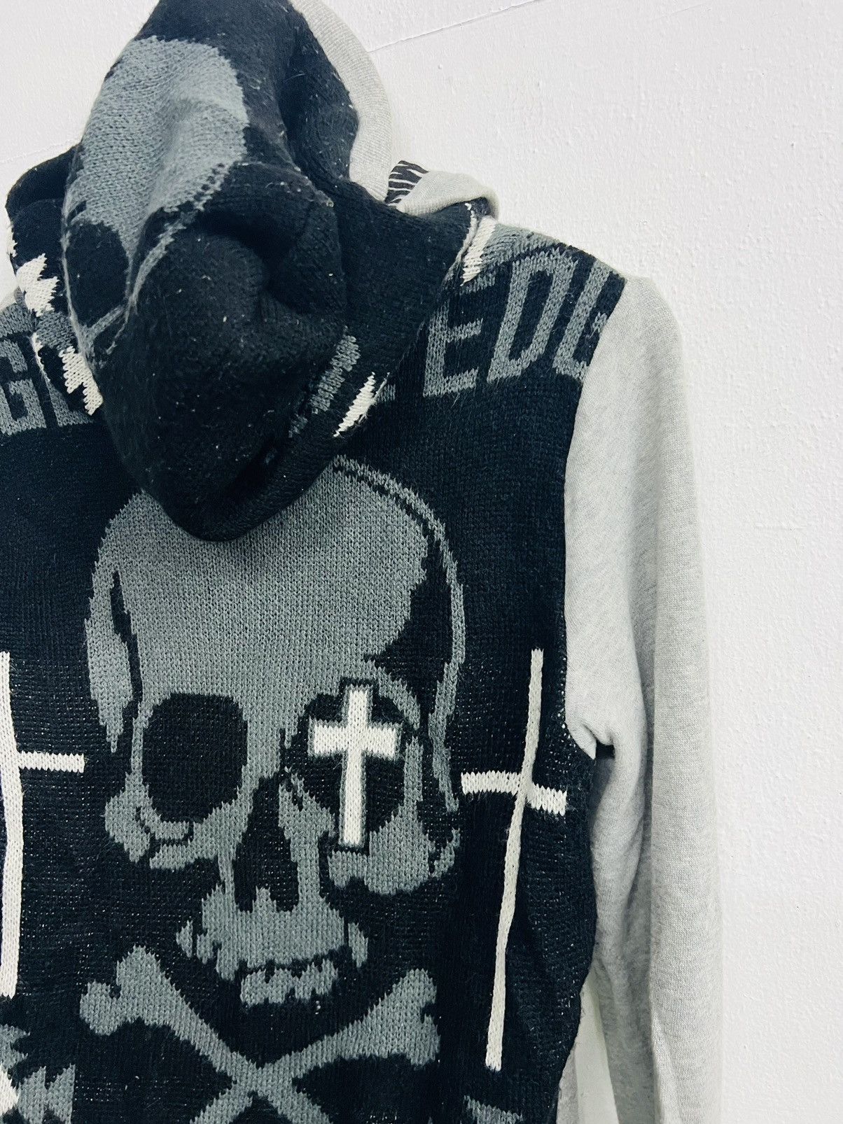 If Six Was Nine × Japanese Brand × Le Grande Bleu (L.G.B.) Ghost of Harlem Devil Skull Hoodie Zipper Size US M / EU 48-50 / 2 - 11 Thumbnail