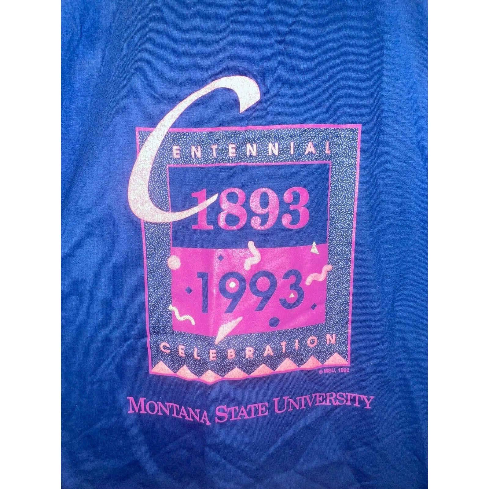 Jerzees Vintage Montana State University Shirt MSU College 1993 M Size US M / EU 48-50 / 2 - 3 Thumbnail