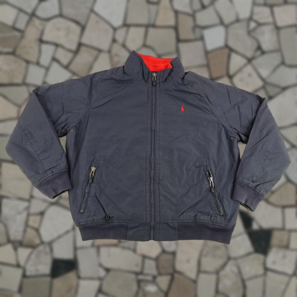 Polo Ralph Lauren VINTAGE Polo Ralph Lauren Jacket Mens 2XL Windbreaker Blue Solid Coat Lined Fleece Zip Pocket Size US XXL / EU 58 / 5 - 1 Thumbnail