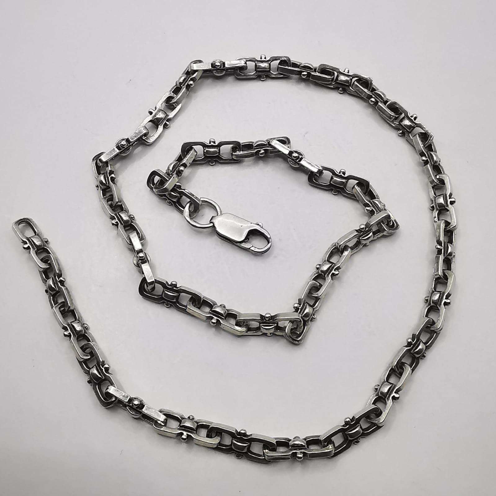 Sterling Silver Vintage Chain, 925 Sterling Silver, Signed 25.99g Size ONE SIZE - 4 Thumbnail
