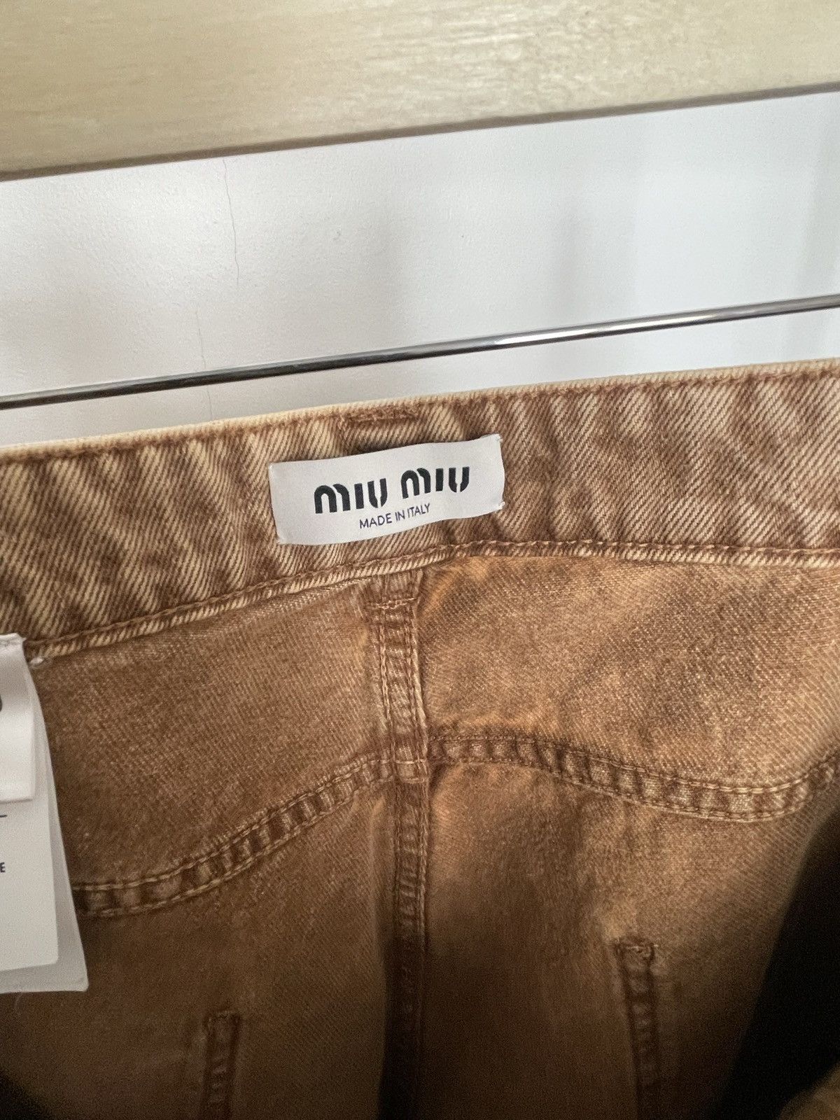 Miu Miu Very Rare Miu Miu Marbleized SS23 jeans Size US 33 - 8 Thumbnail