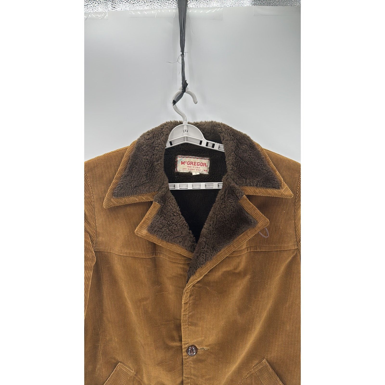 Other Vintage 70s McGregor Corduroy coat 42 extra long heavy Size US XXL / EU 58 / 5 - 4 Thumbnail