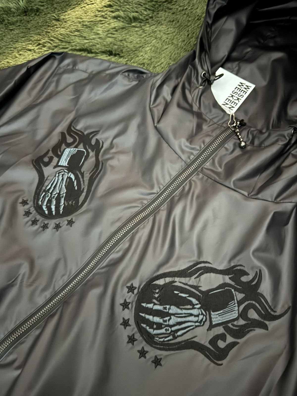 Japanese Brand [3] WESKEN (korean brand) ball chain embroidery windbreaker Size US XL / EU 56 / 4 - 2 Thumbnail