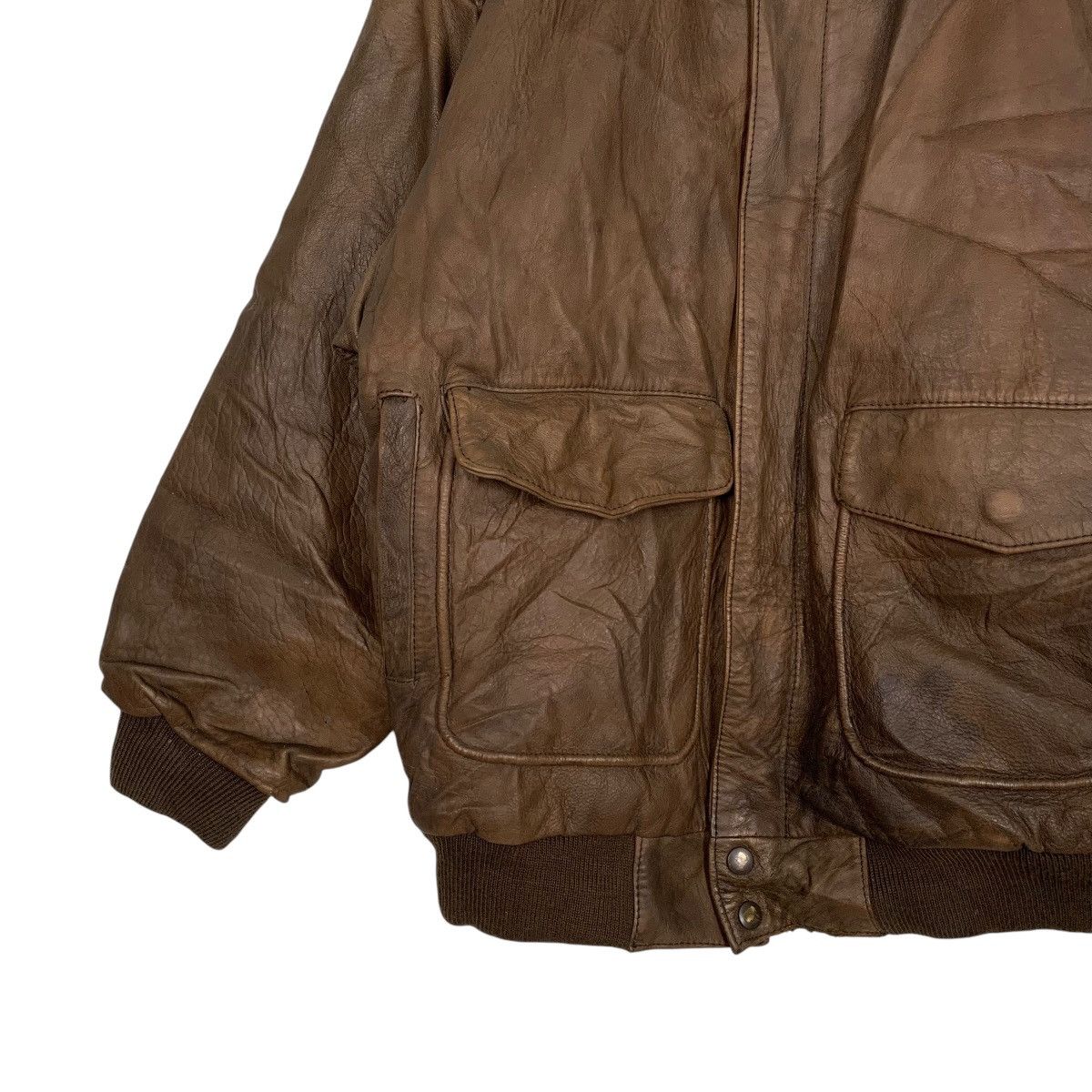 Japanese Brand Japanese Brand Sub Urban Tokyo Military Leather Jacket Size US M / EU 48-50 / 2 - 3 Thumbnail