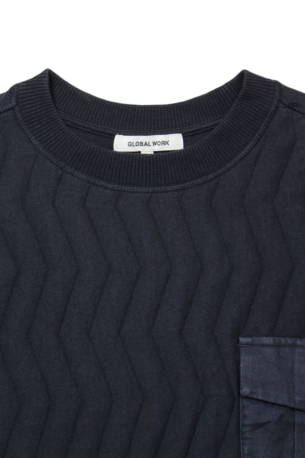 Japanese Brand GLOBAL WORK SIDE ZIP QUILTED SWEATER Size US L / EU 52-54 / 3 - 3 Thumbnail
